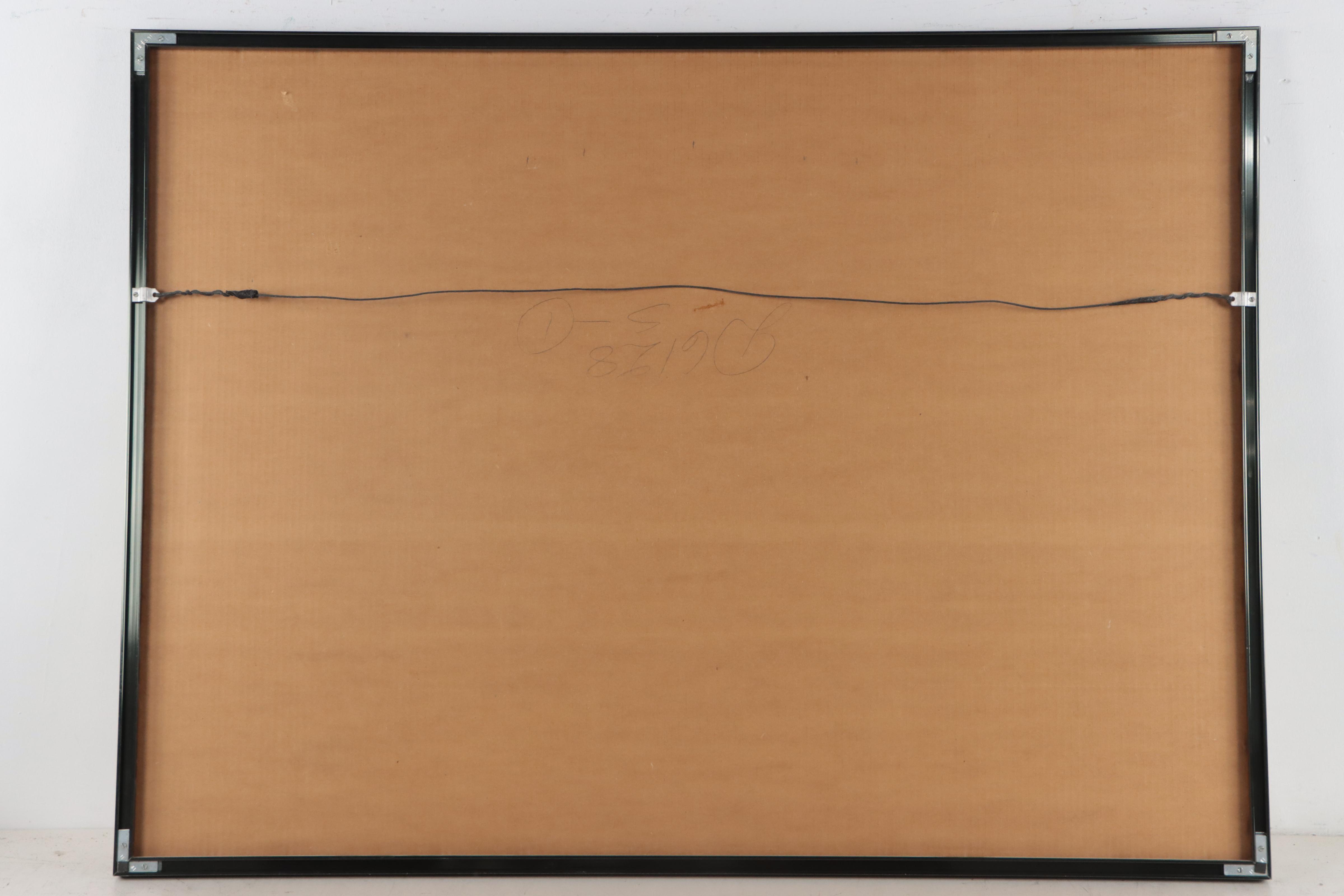 Surreal Mixed Media Painting of Woman in Bed