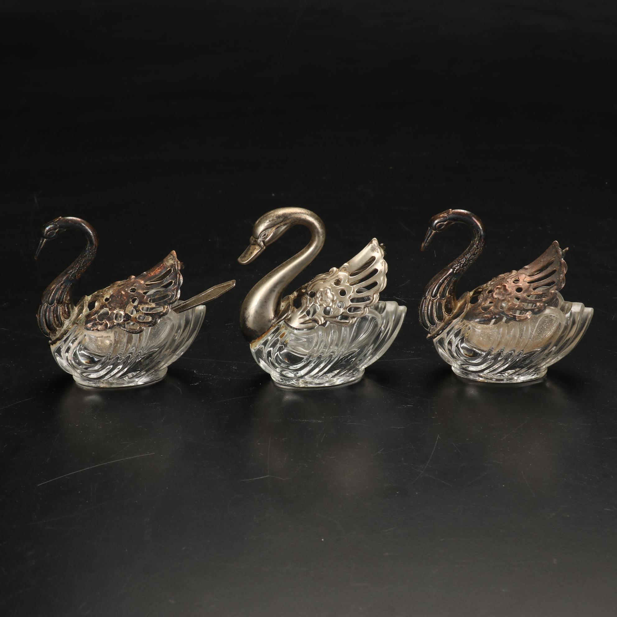 Miller Rogaska Vase, Swan Salt Cellars, Genie Decanter, and More