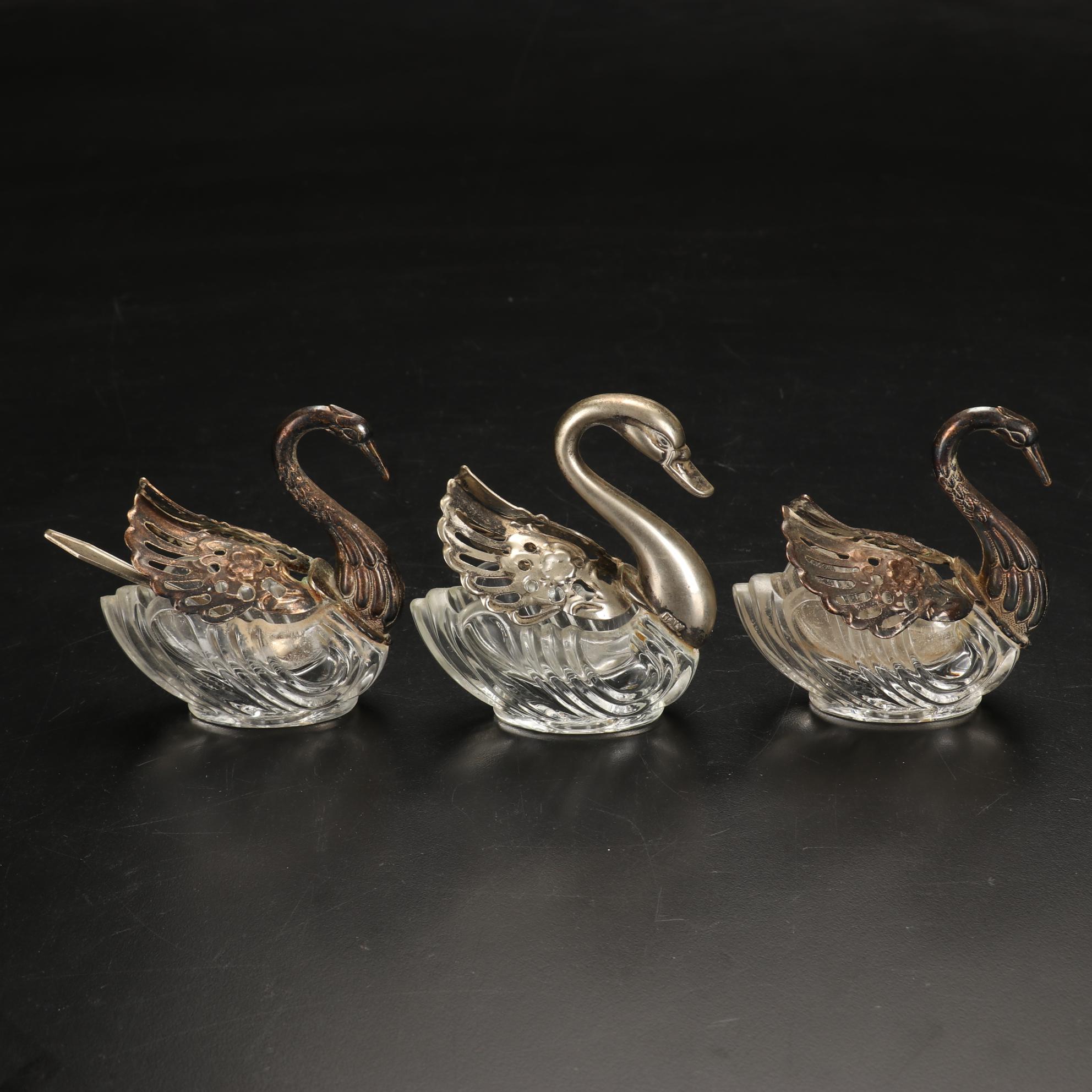 Miller Rogaska Vase, Swan Salt Cellars, Genie Decanter, and More
