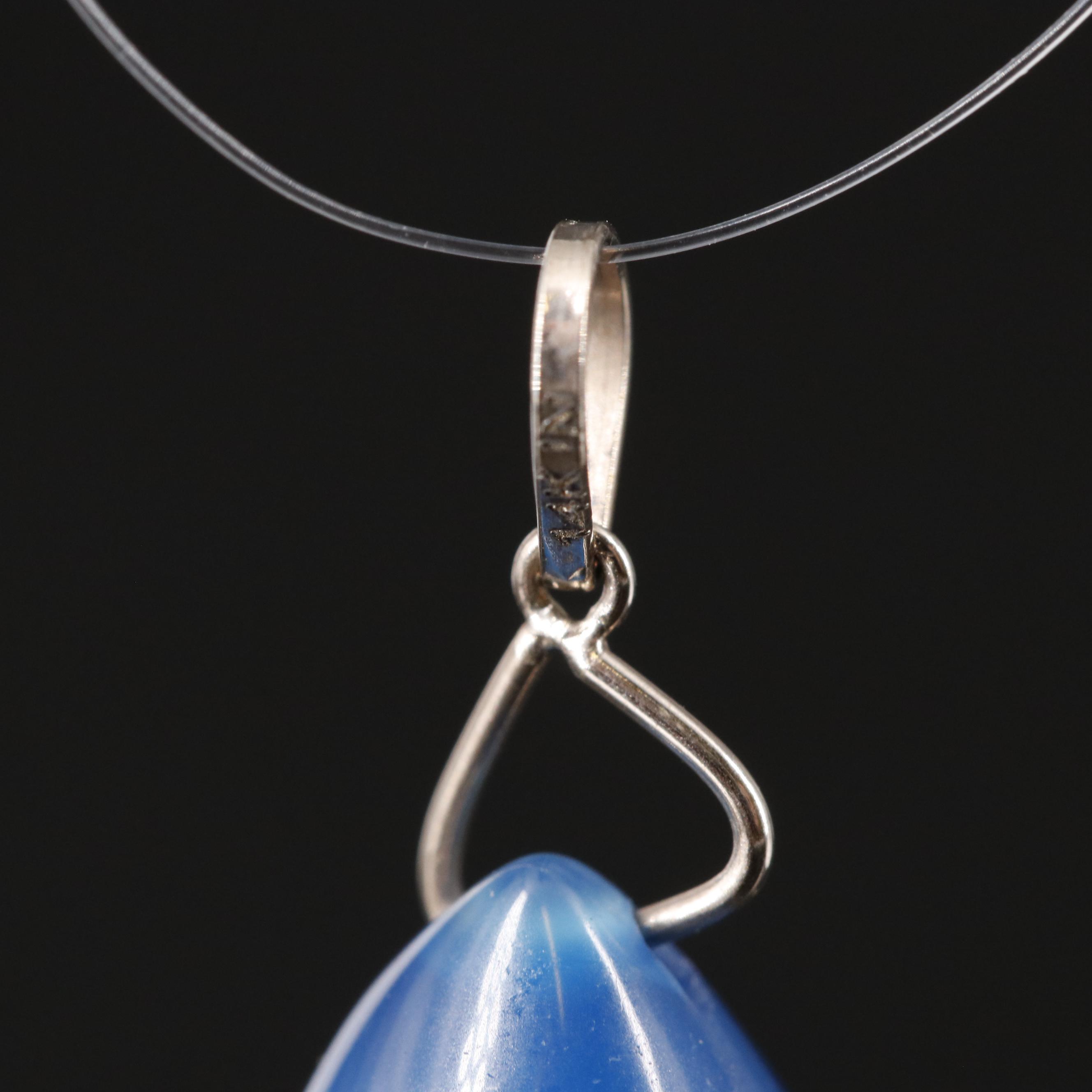 14K Agate Pendant
