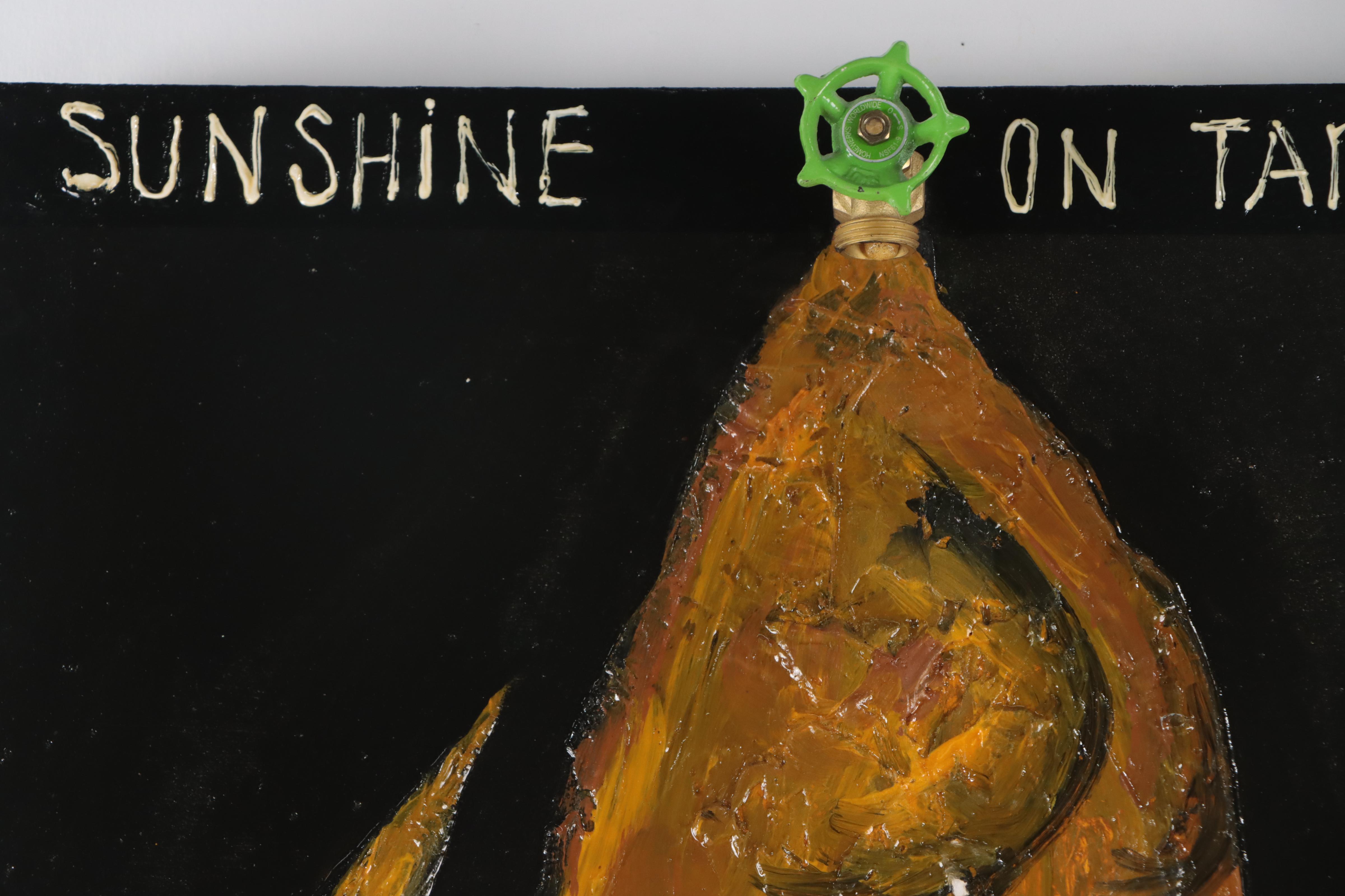 Ricci Michaels Mixed Media Painting "Sunshine on Tap... Priceless"