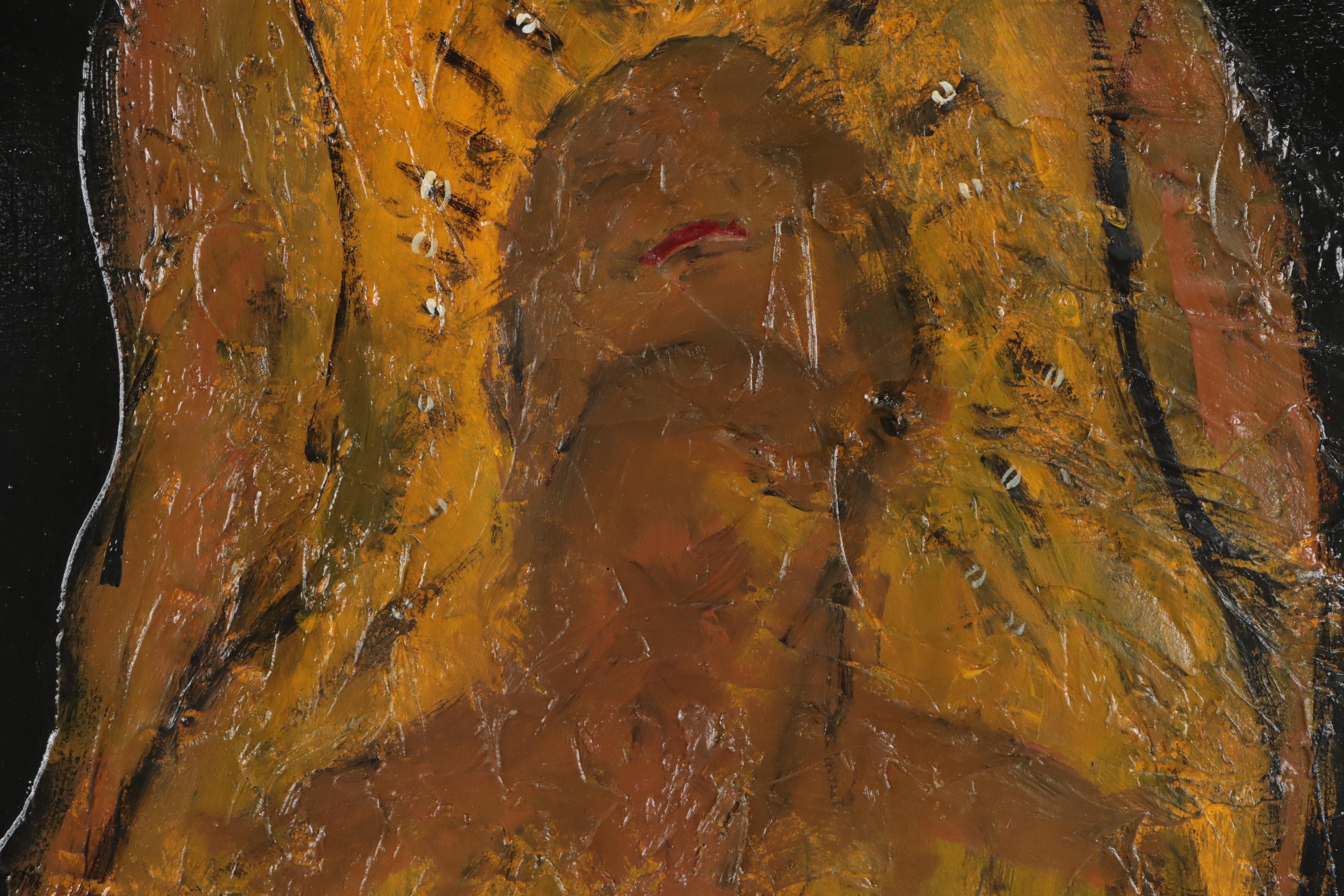 Ricci Michaels Mixed Media Painting "Sunshine on Tap... Priceless"