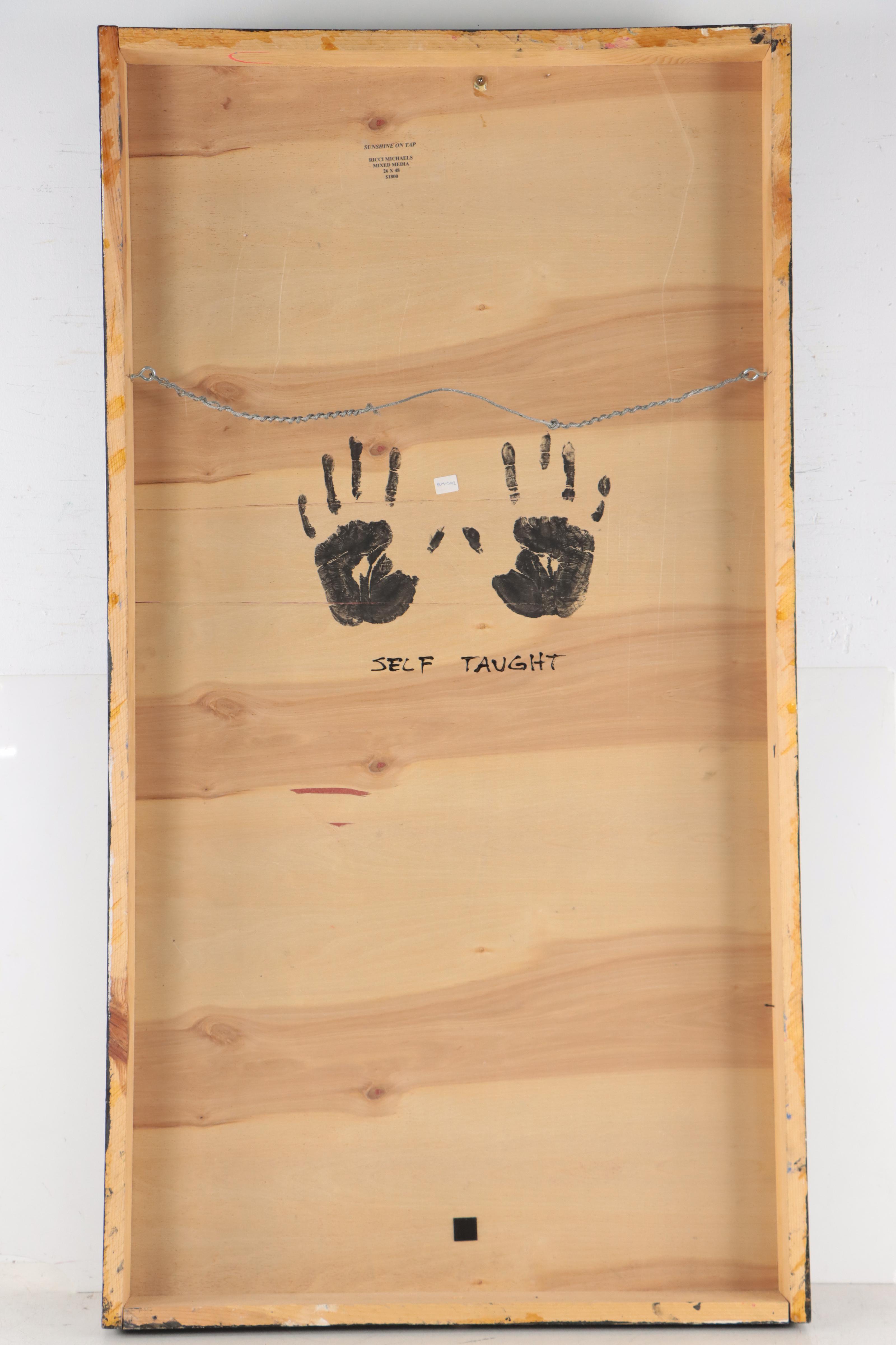 Ricci Michaels Mixed Media Painting "Sunshine on Tap... Priceless"