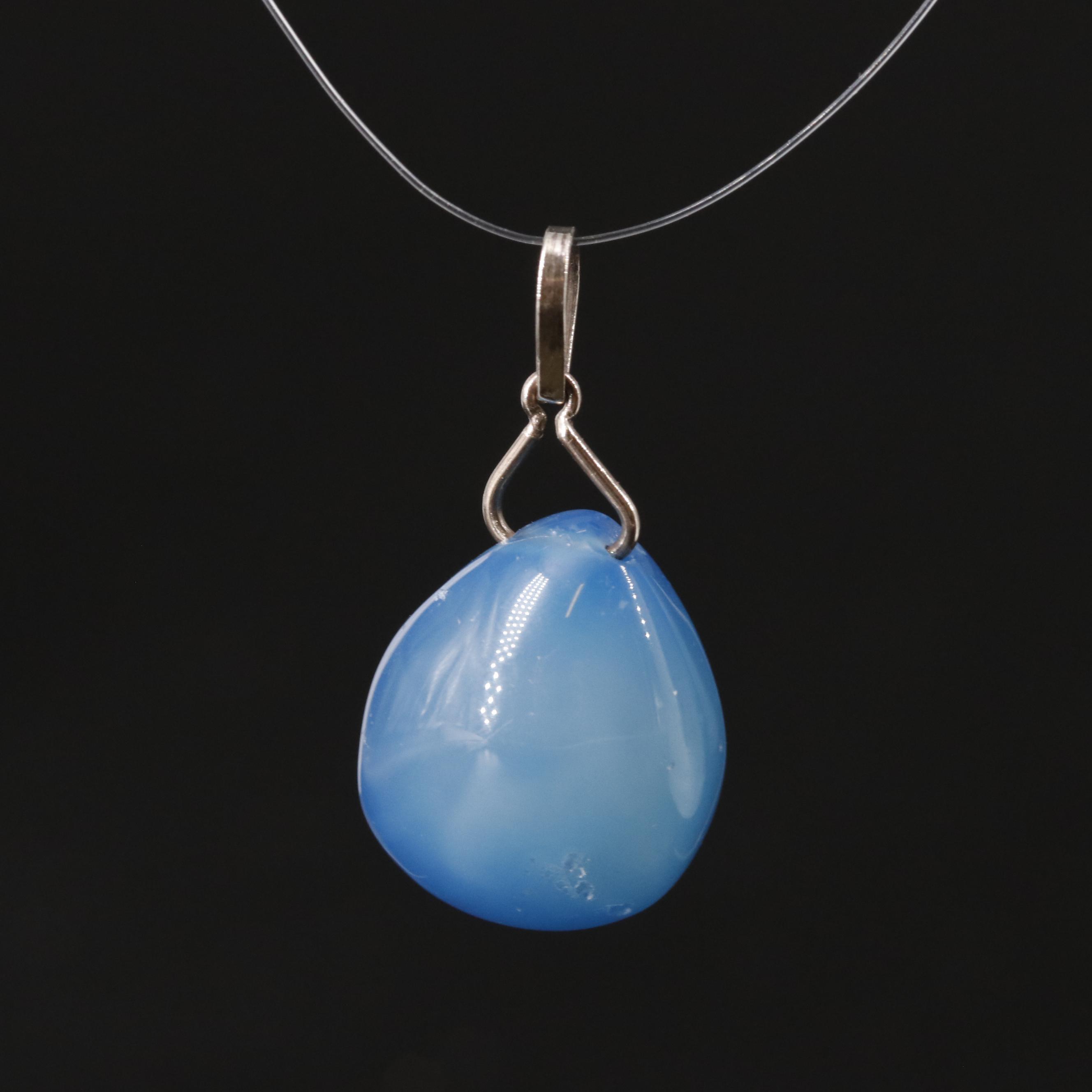 14K Agate Pendant
