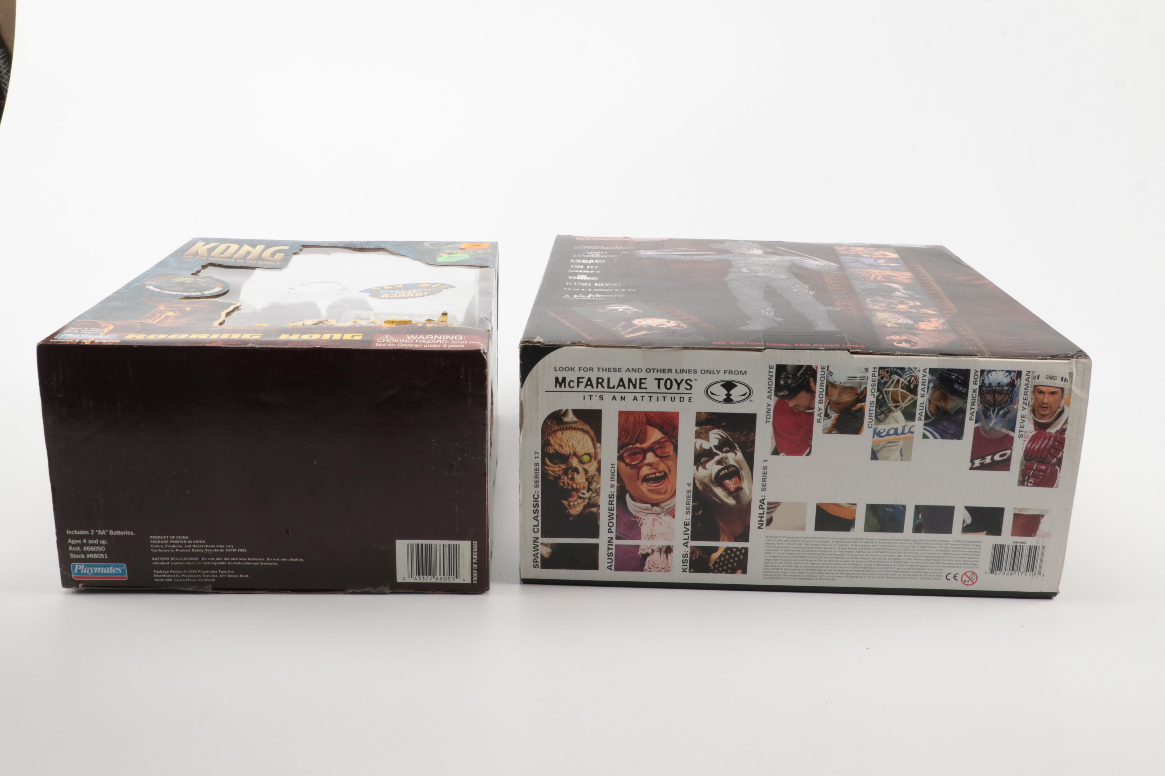 Playmates with Other King Kong and Godzilla Action Figures and Back Scratcher