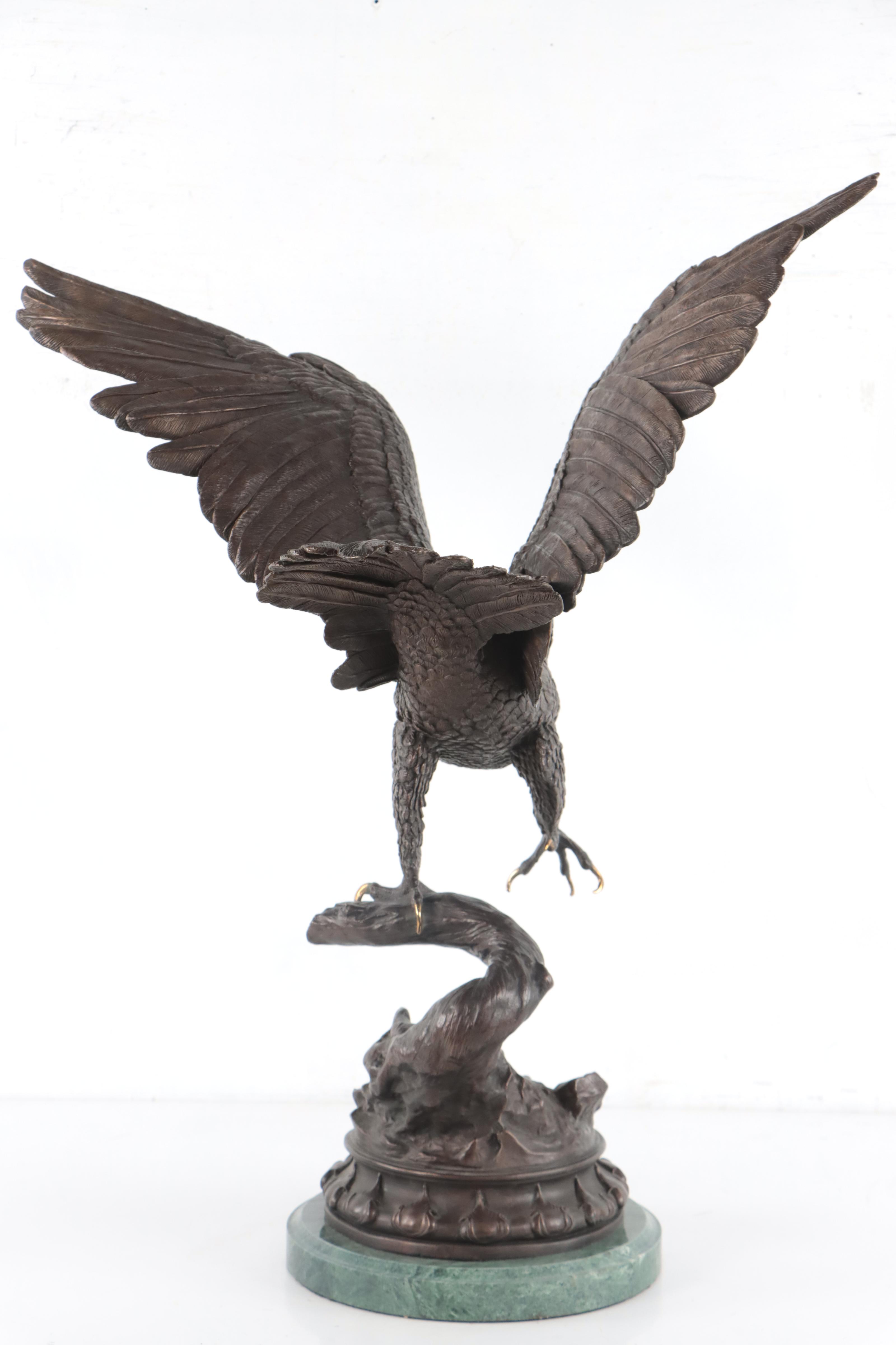 Jules Moigniez Bronze Sculpture "Eagle"