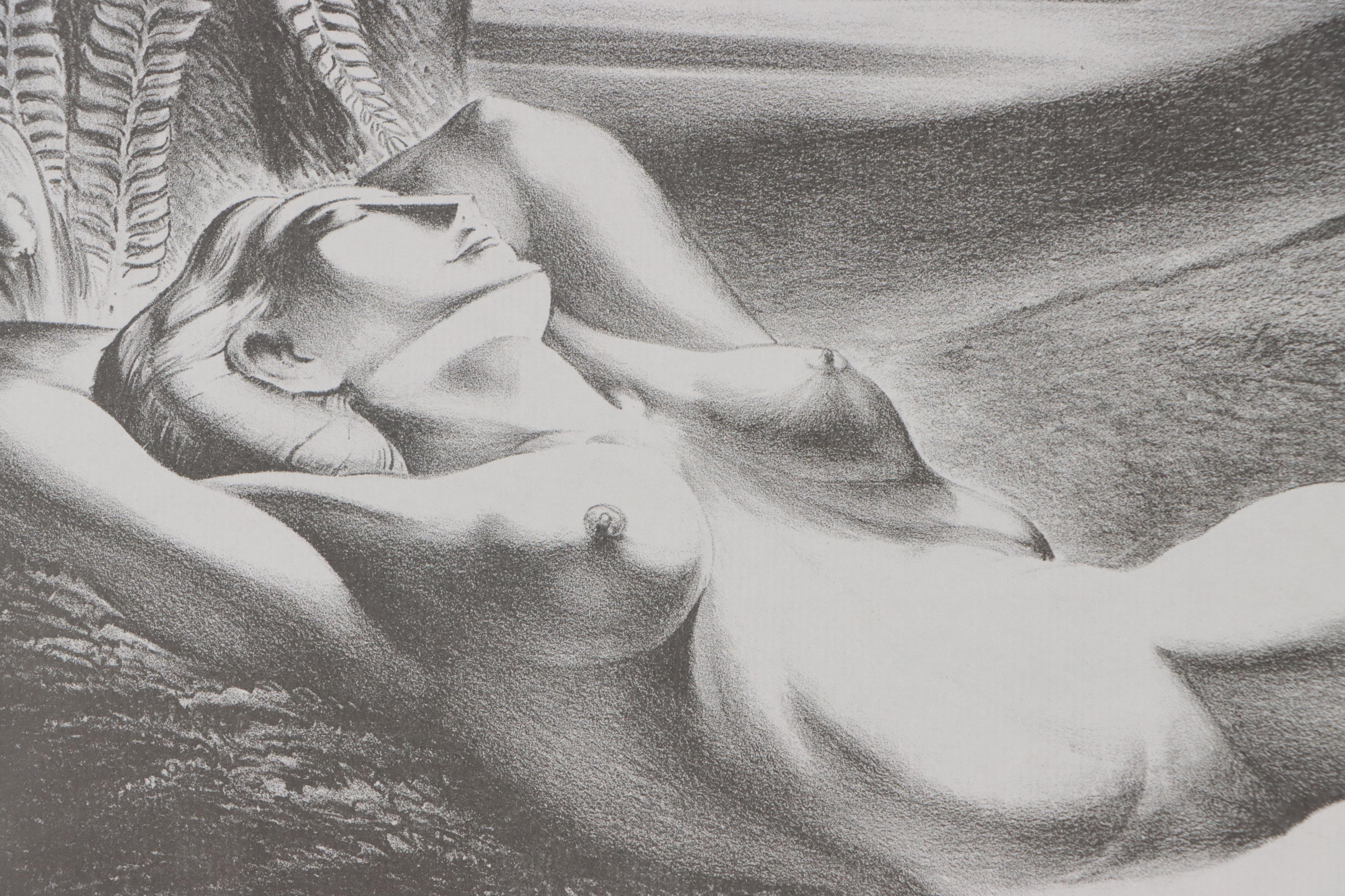 Dan Burne Jones Lithograph "Eve, The Earth Mother," Circa 1940