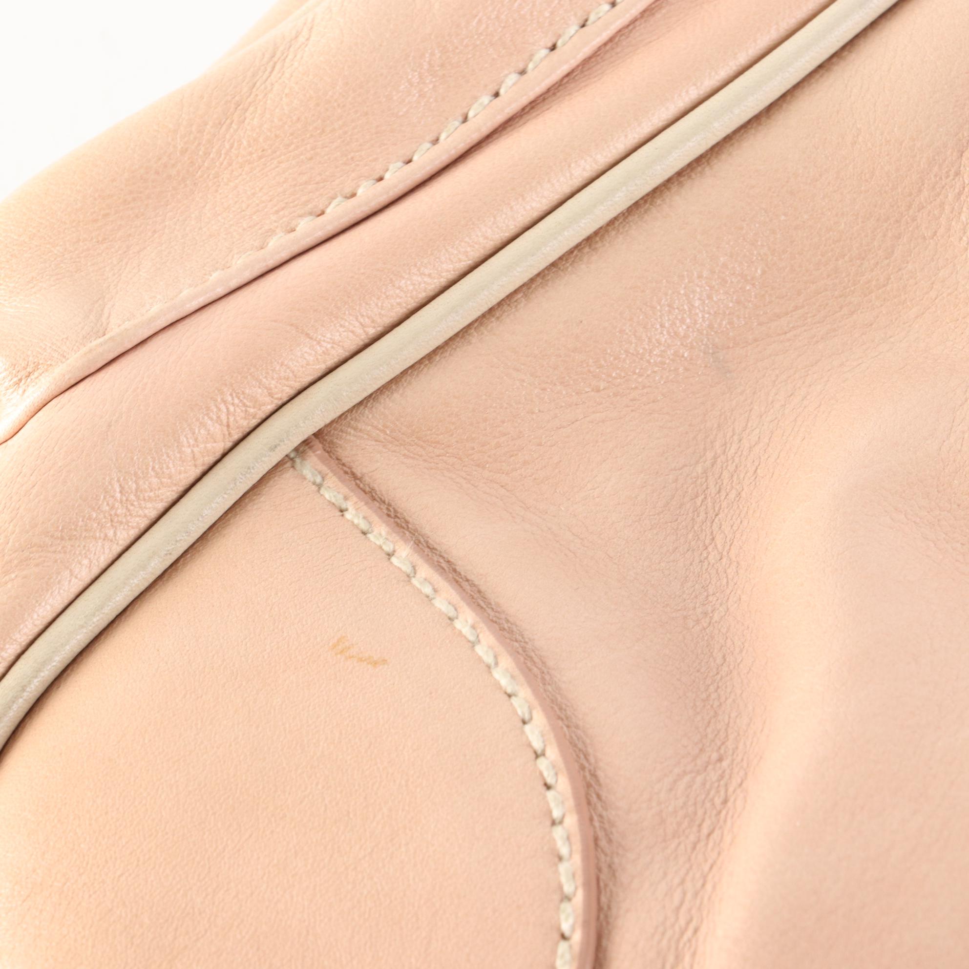 Prada Leather Side Pocket Shoulder Bag