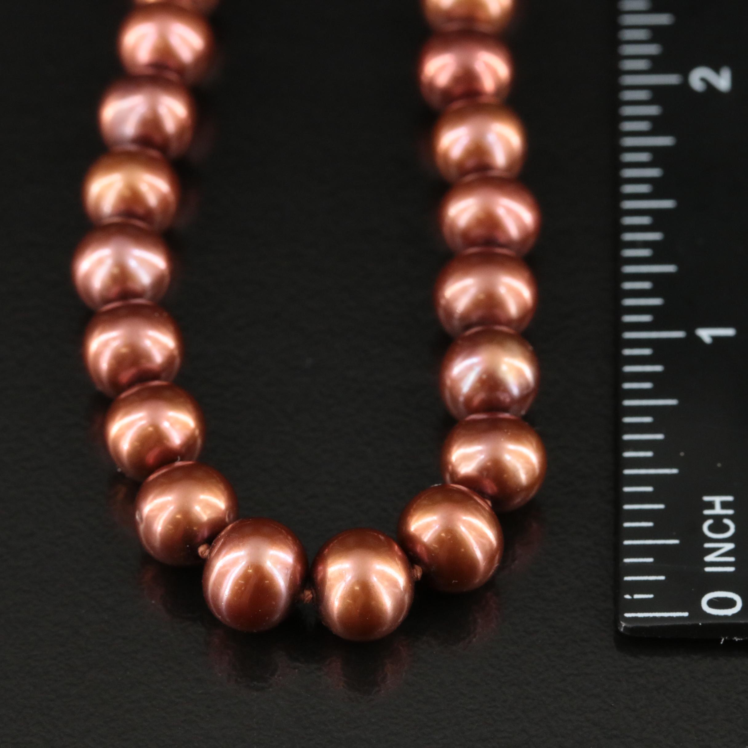Single Strand Pearl Necklace