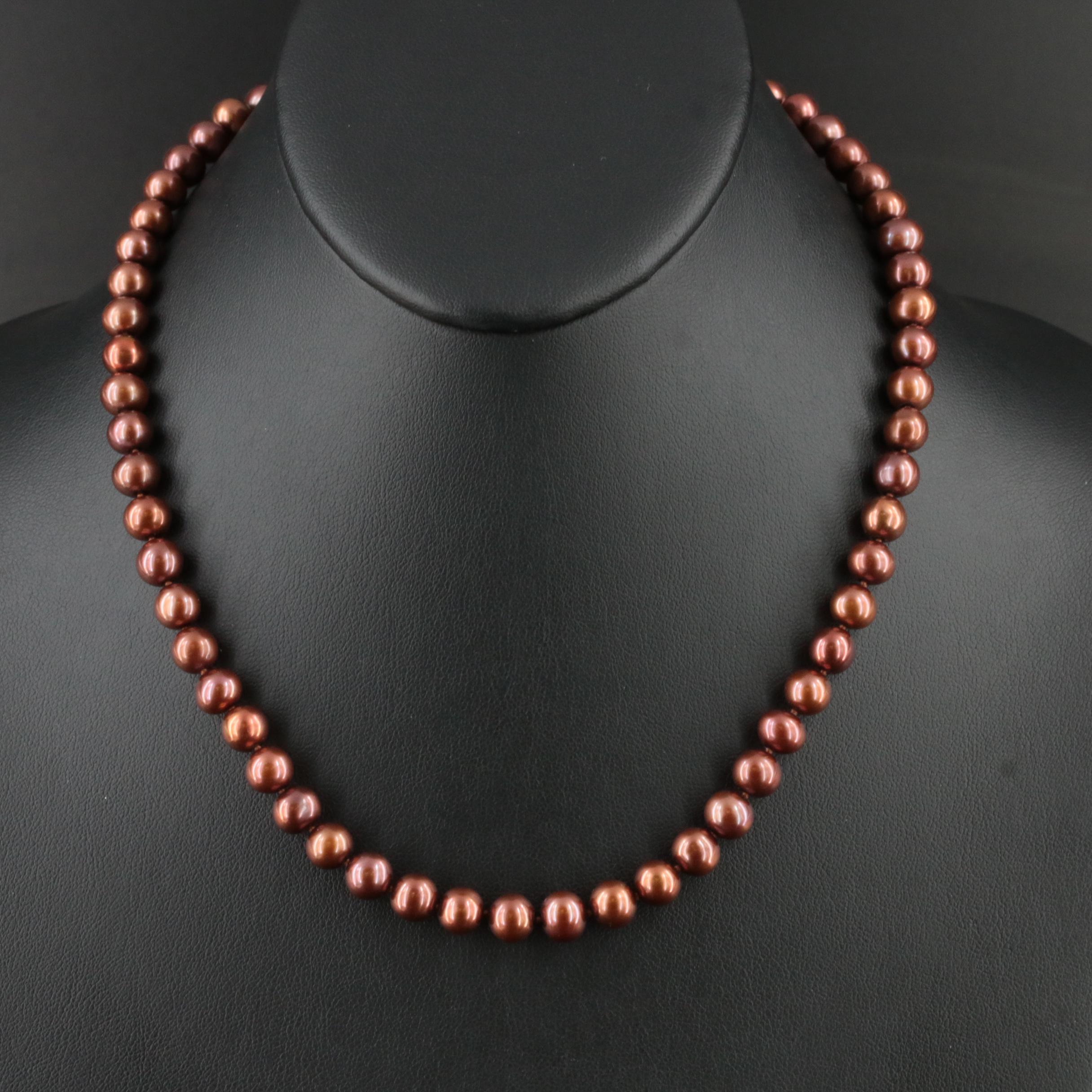 Single Strand Pearl Necklace