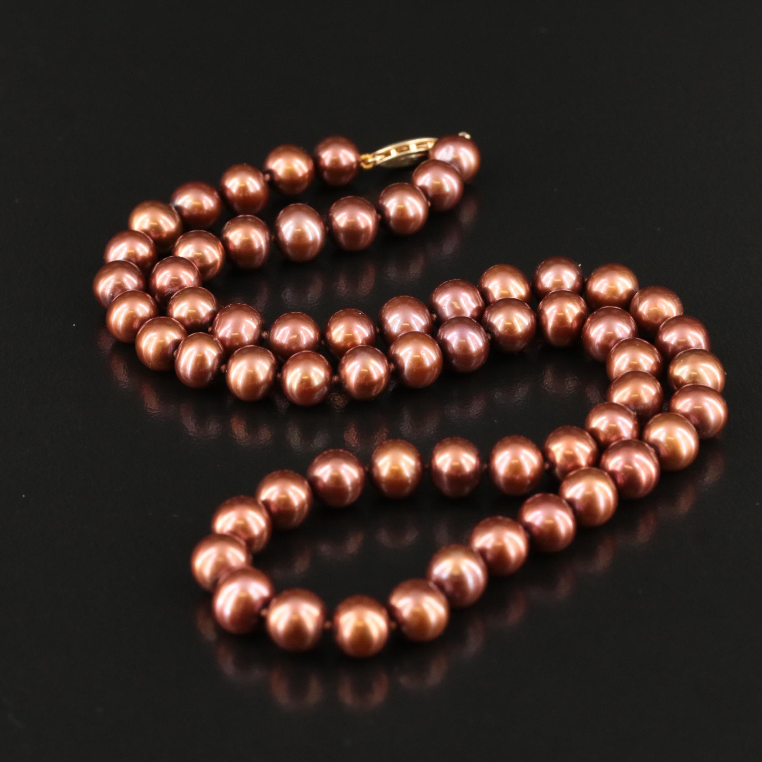 Single Strand Pearl Necklace