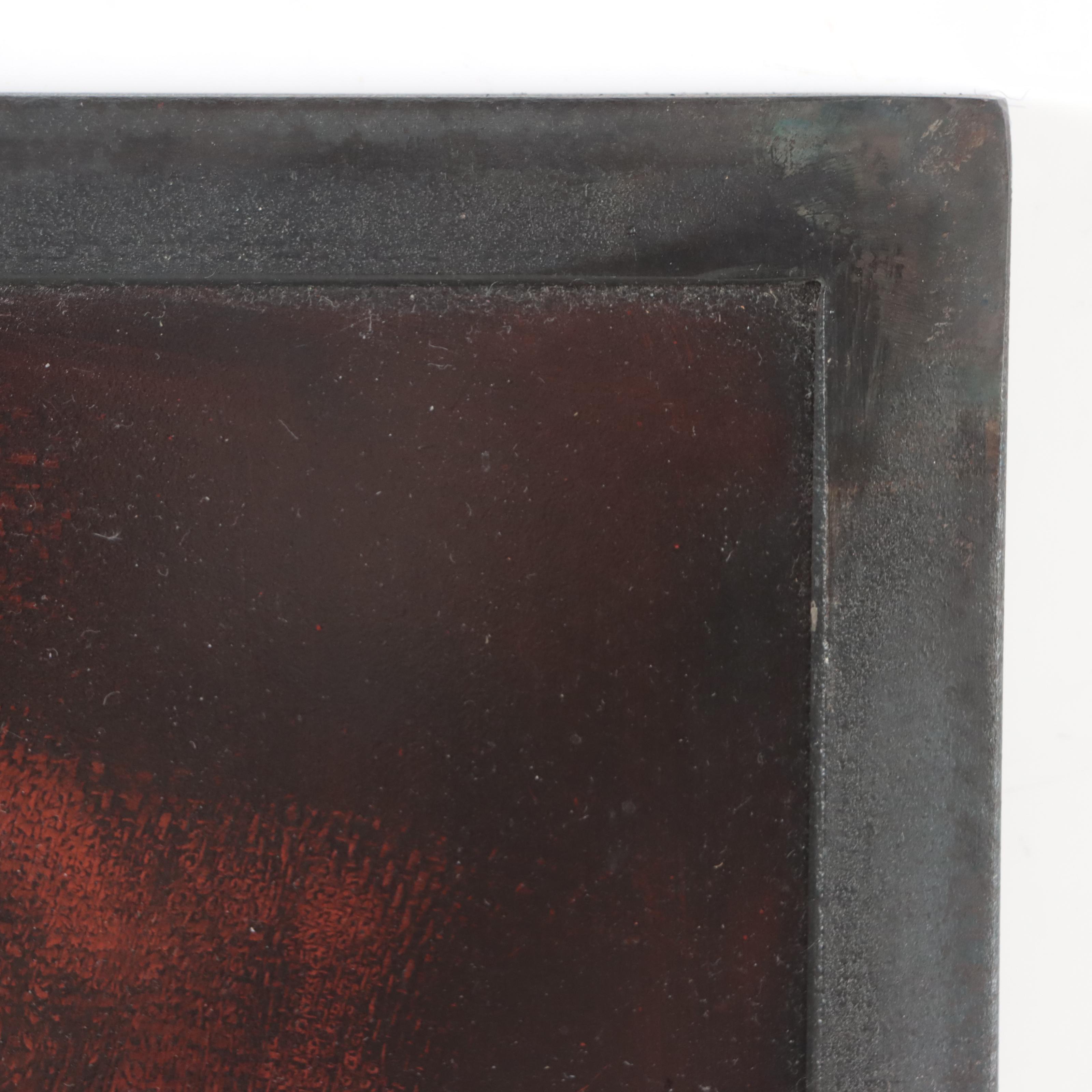 Abstract Enamel Painting on Steel, 1990