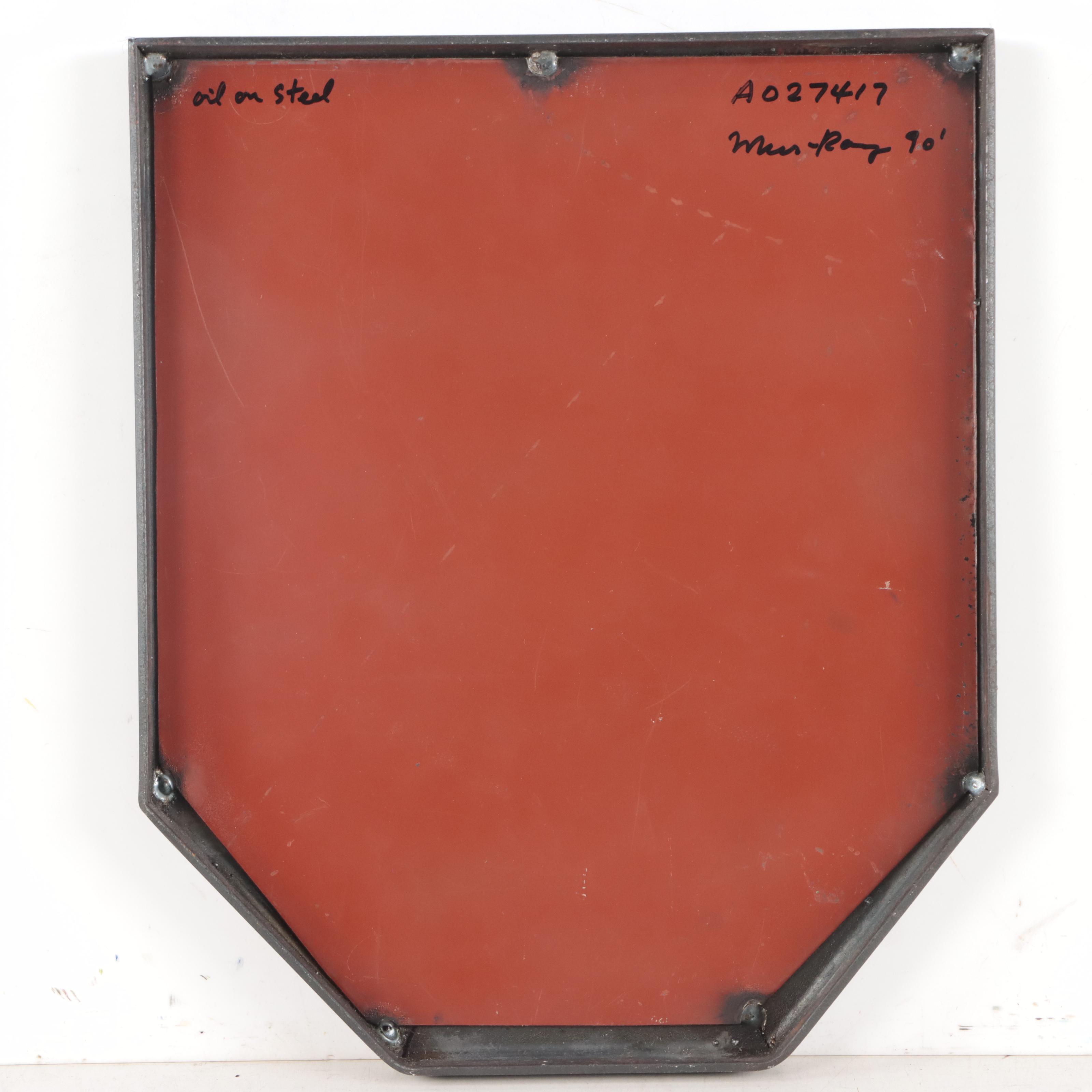 Abstract Enamel Painting on Steel, 1990