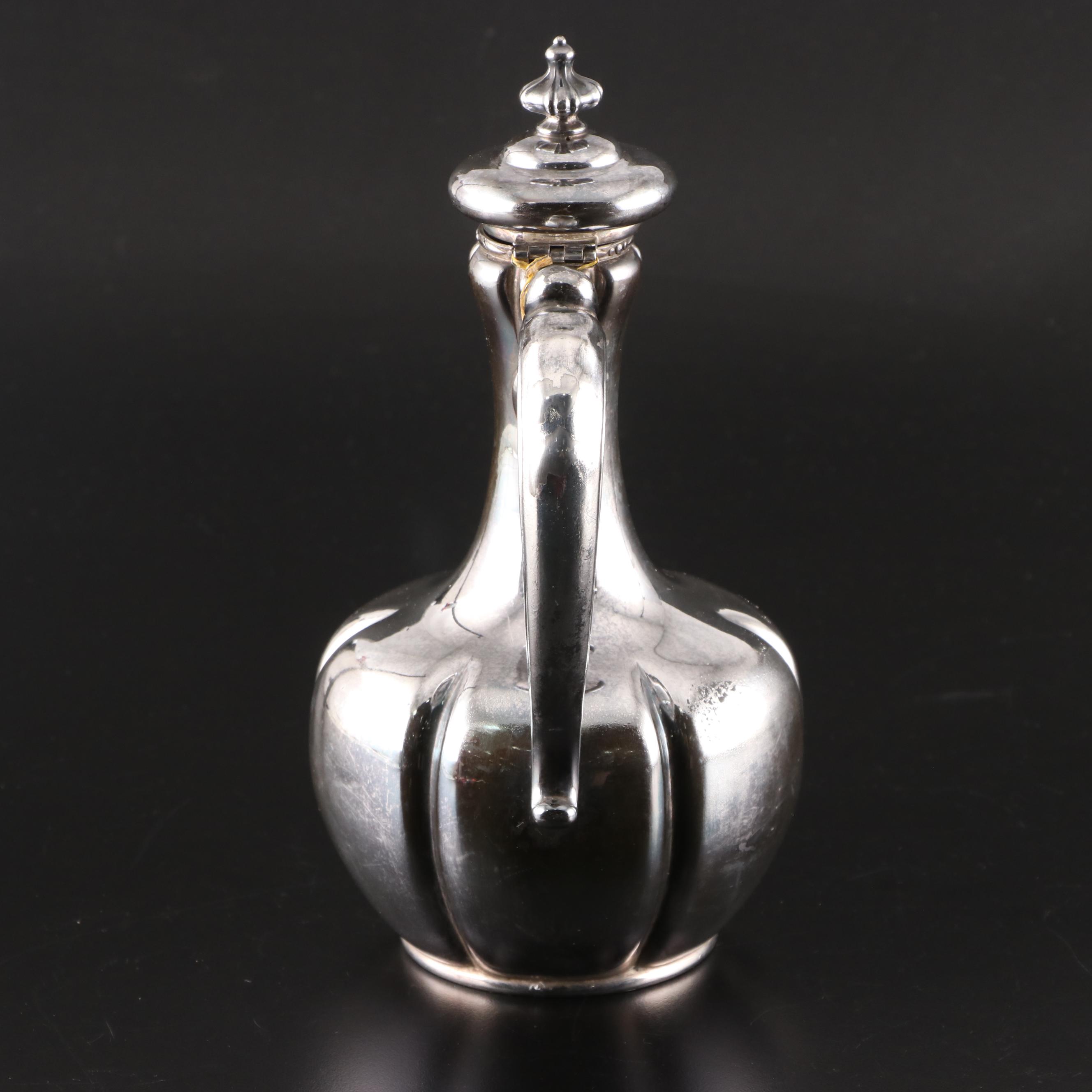 Meriden Britannia Co. Silver Plate Tea Kettle and Burner with Other Teapot