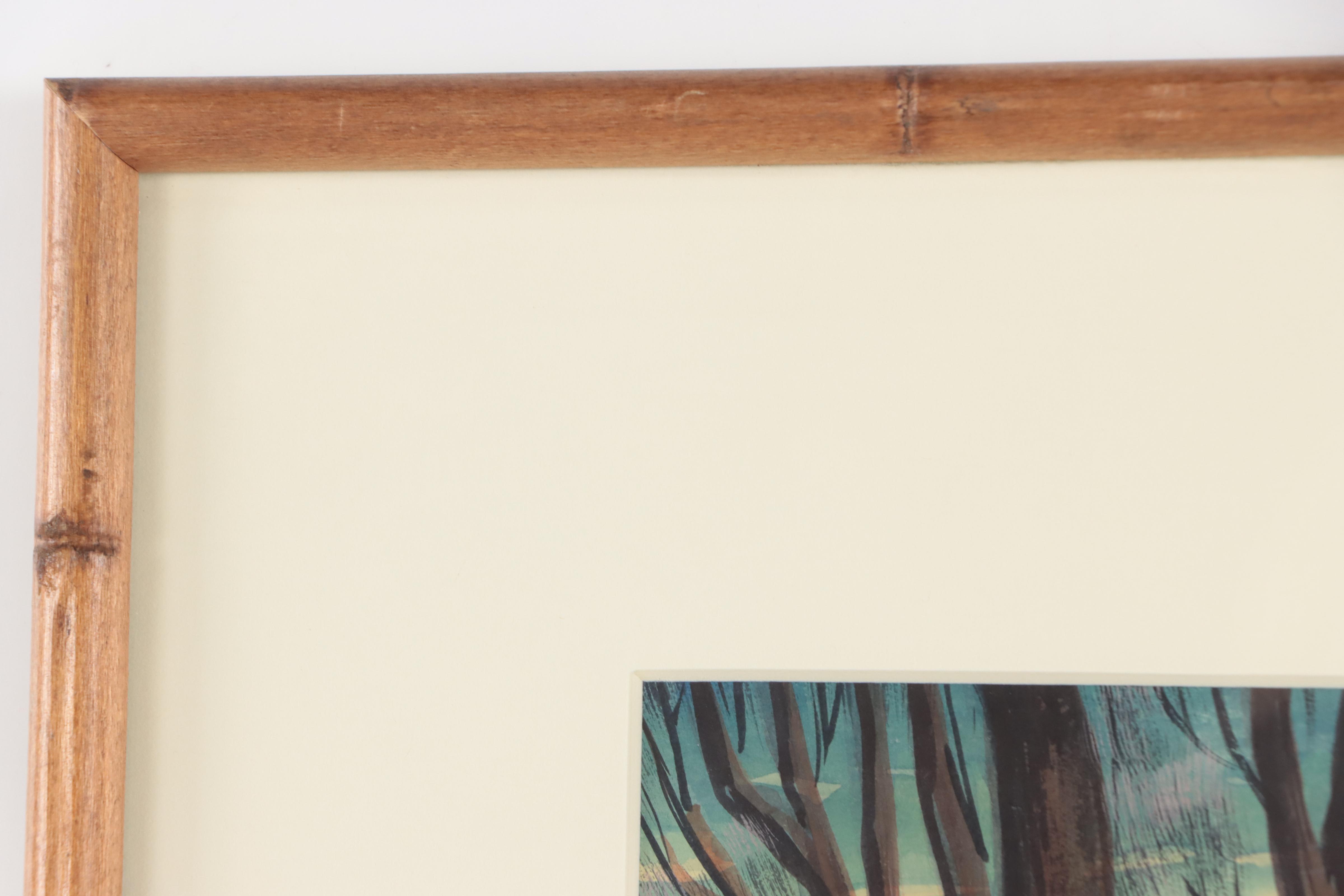 Dan Burne Jones Watercolor Painting of Landscape "Bayou Country," 1938-39