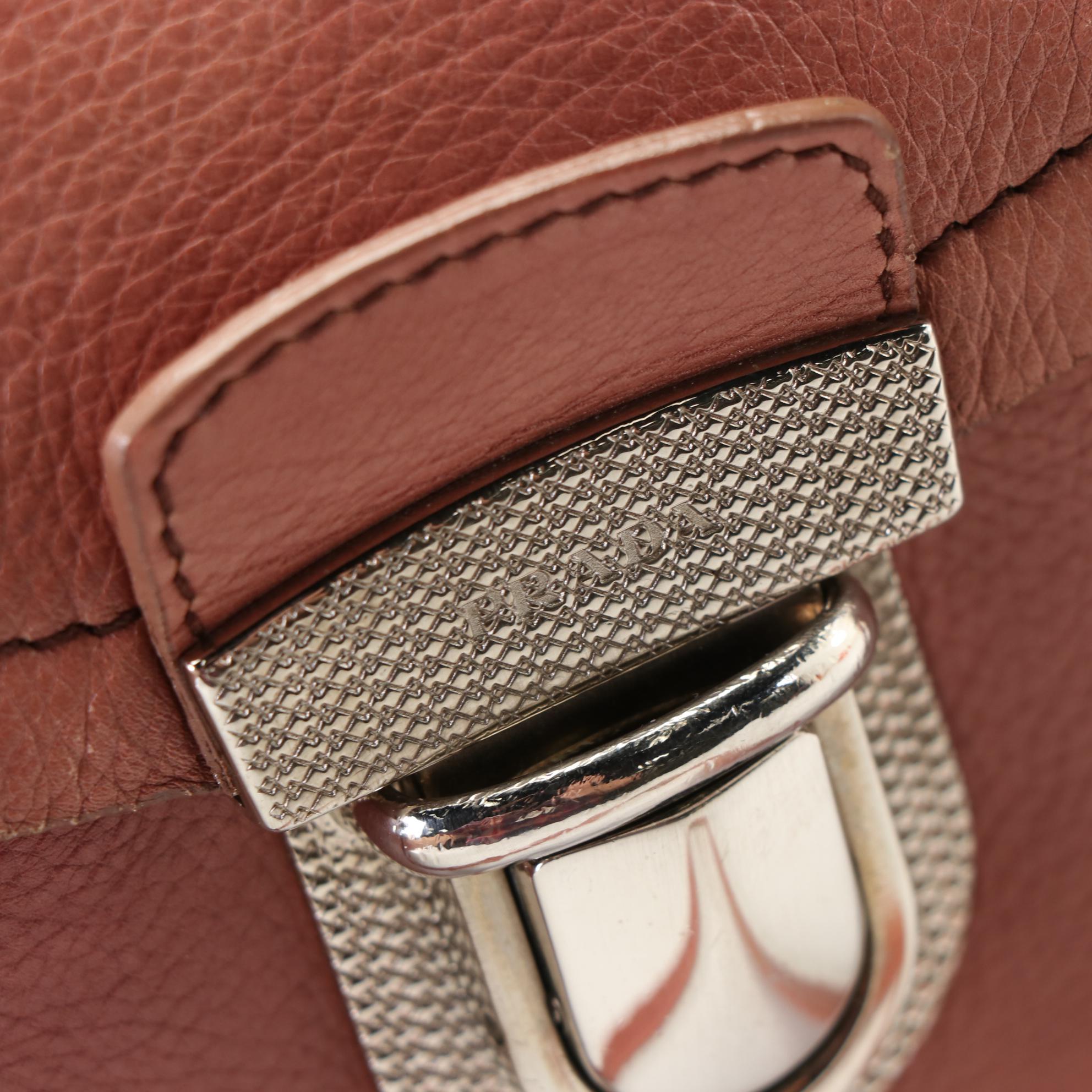 Prada Bufalo Easy Shoulder Bag in Leather