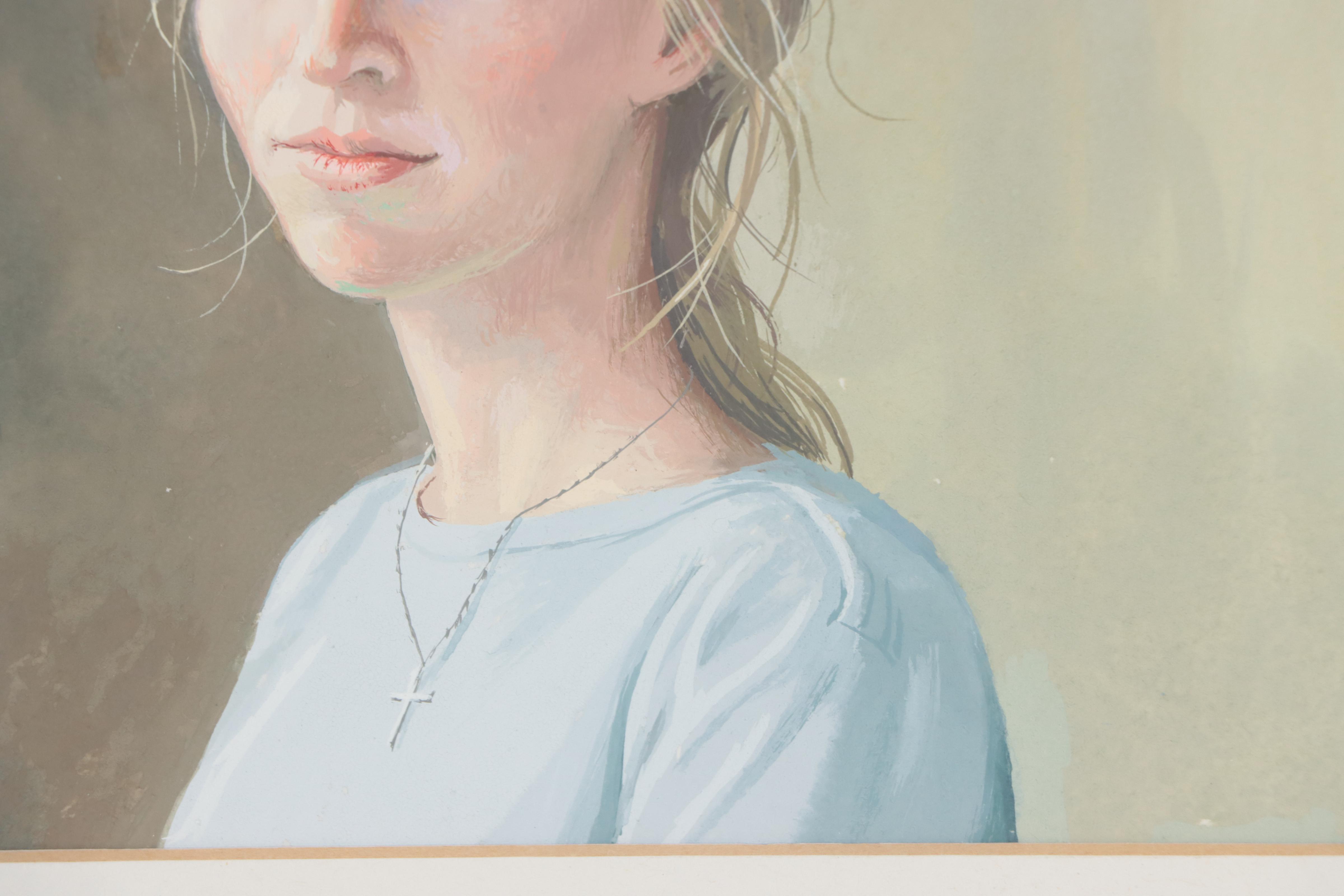 Jeff Chapman-Crane Gouache Painting "The Silent Heart"