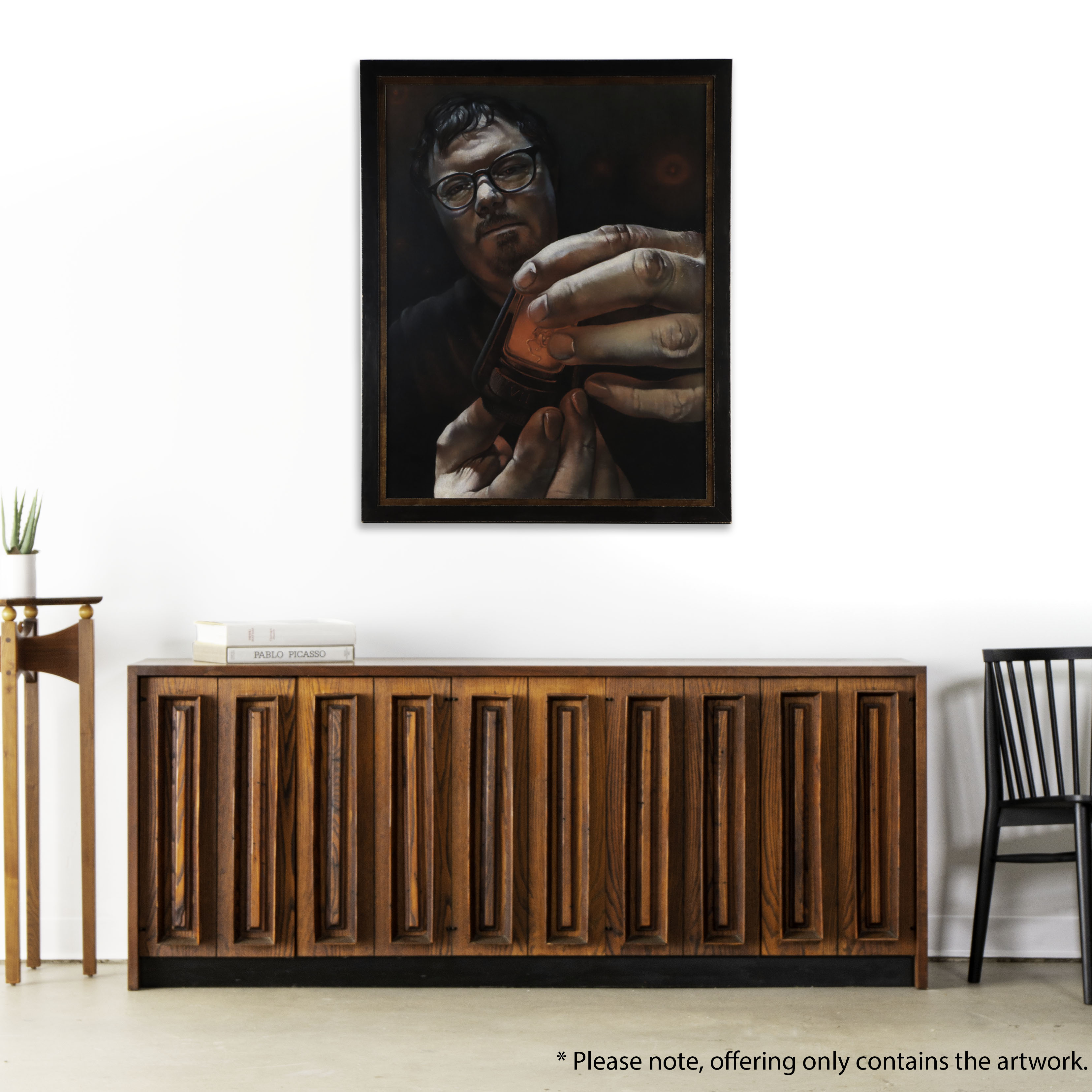 Paul Loehle Realist Pastel Portrait of Man, 2012