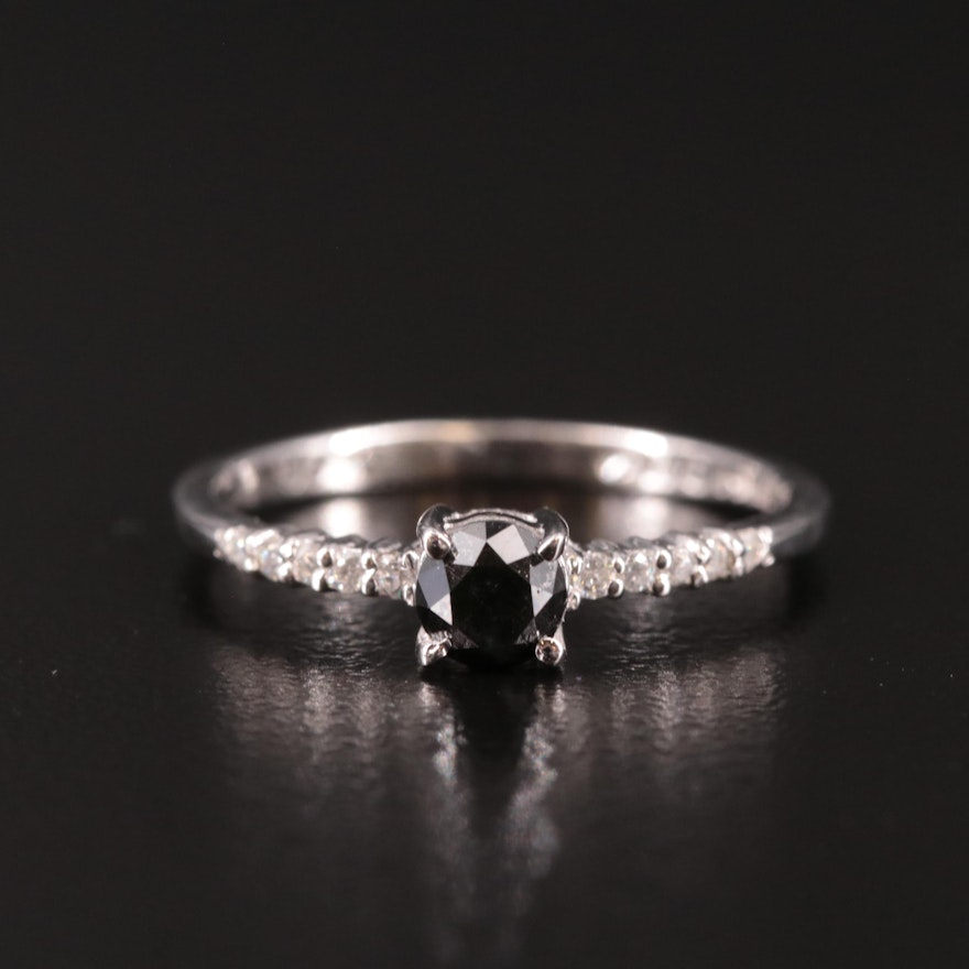 Sterling Diamond Ring