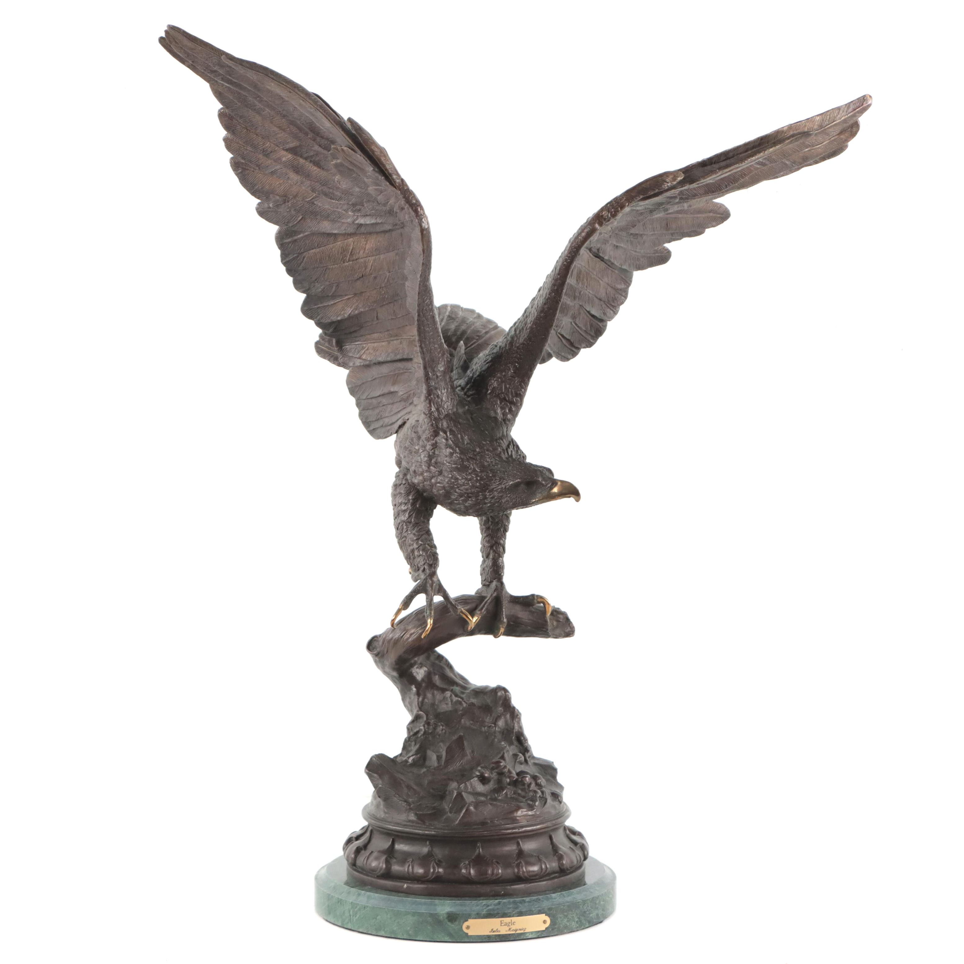 Jules Moigniez Bronze Sculpture "Eagle"