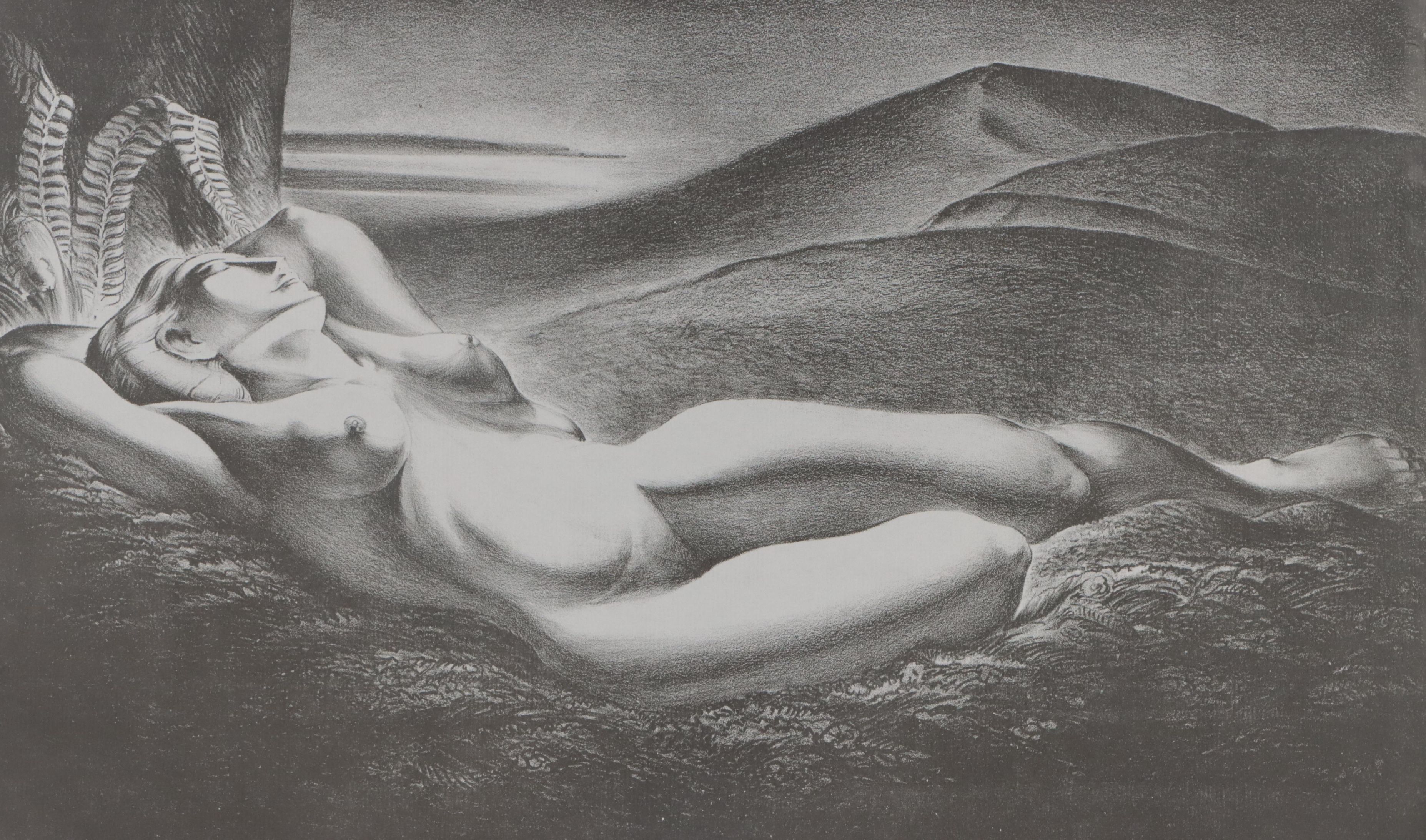 Dan Burne Jones Lithograph "Eve, The Earth Mother," Circa 1940