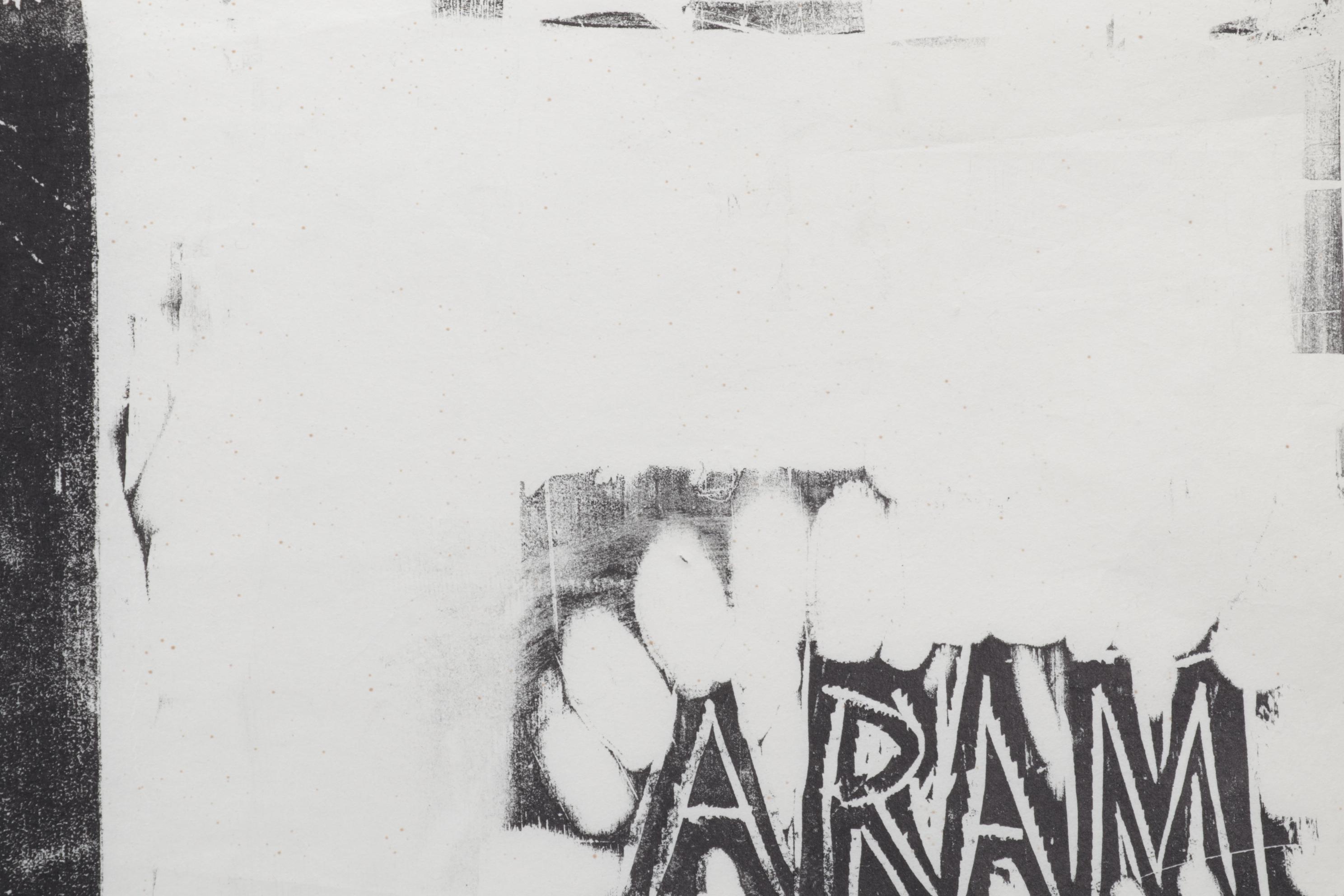 Sidney Chafetz Woodcut "Father and Son," 1971