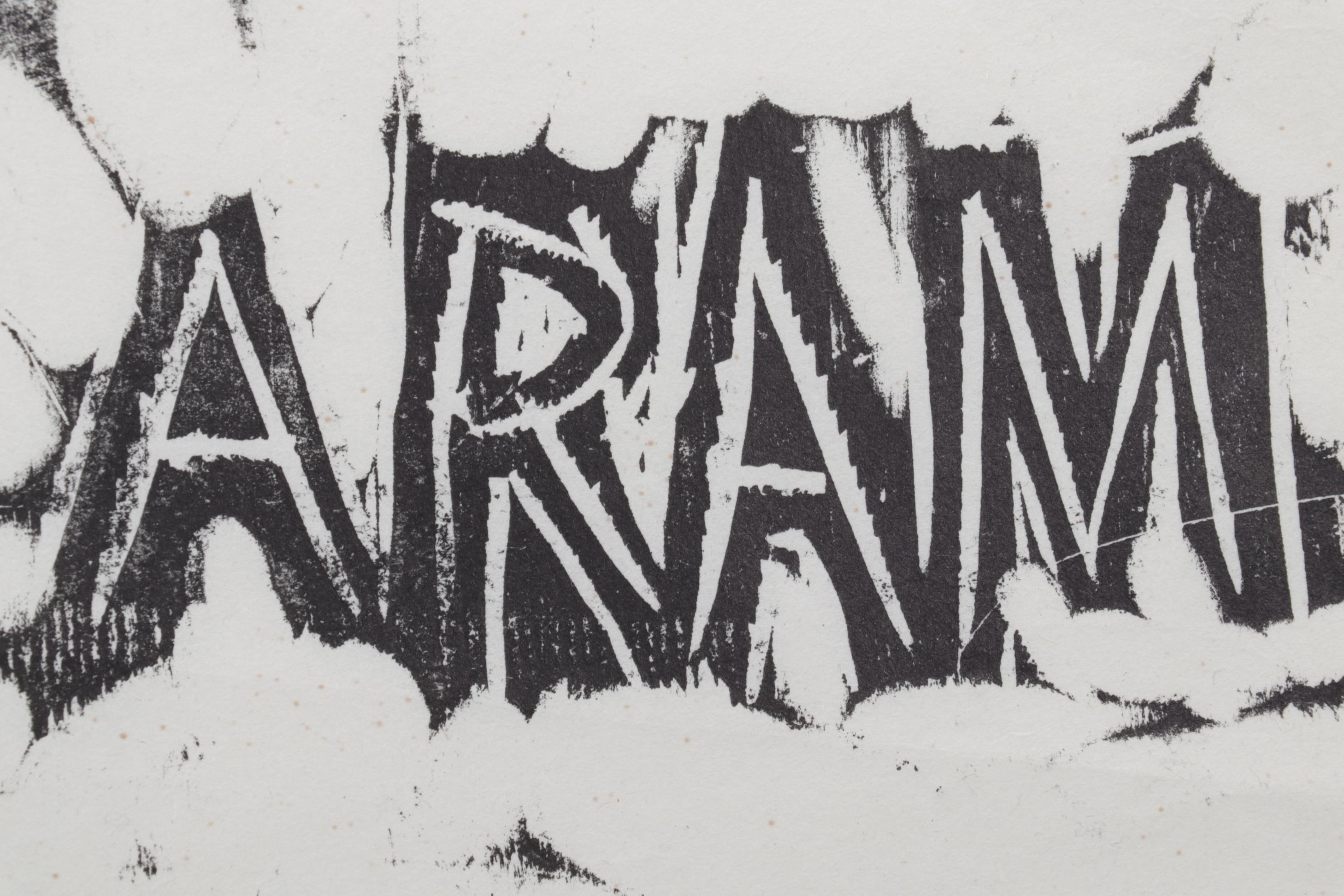 Sidney Chafetz Woodcut "Father and Son," 1971