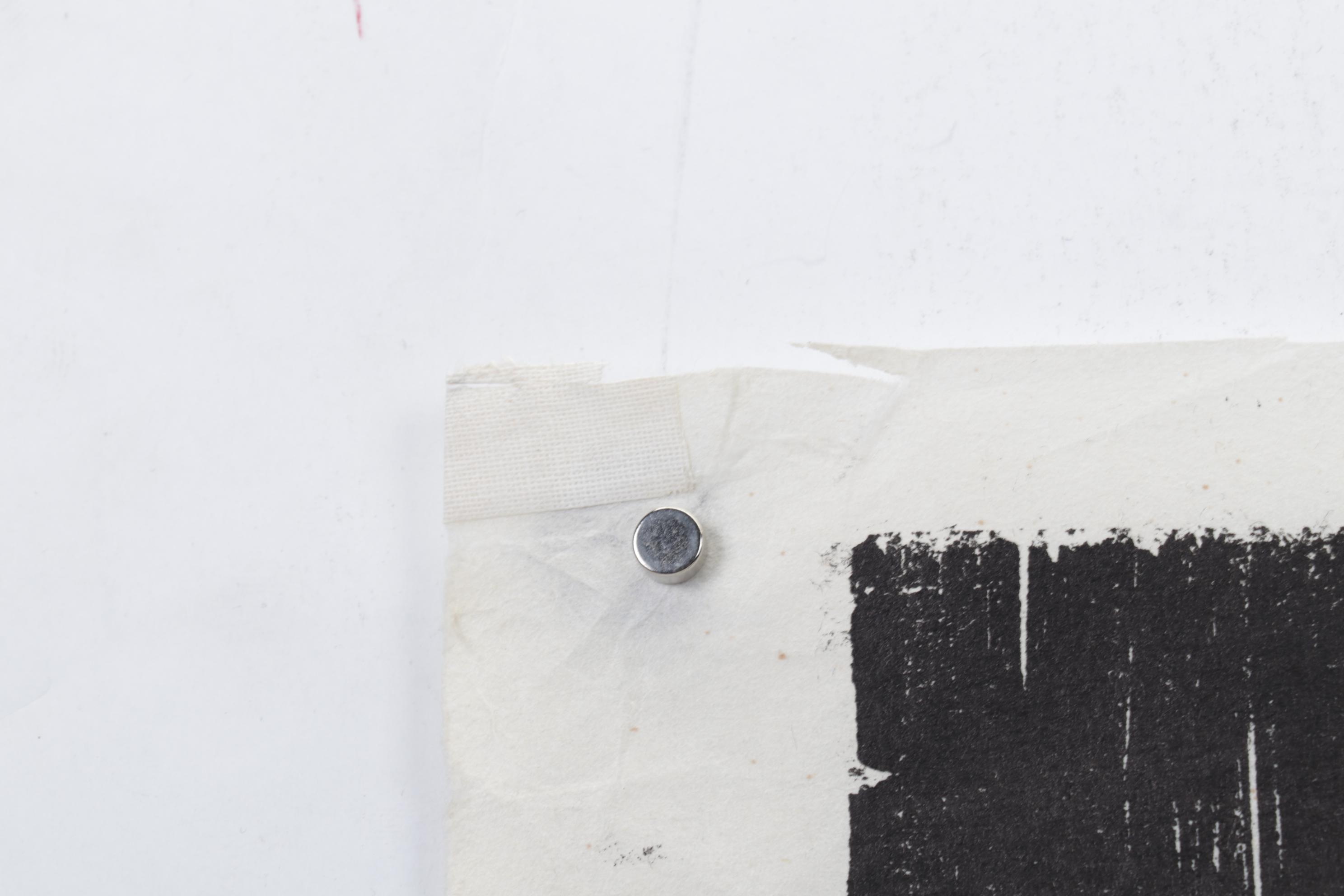 Sidney Chafetz Woodcut "Father and Son," 1971