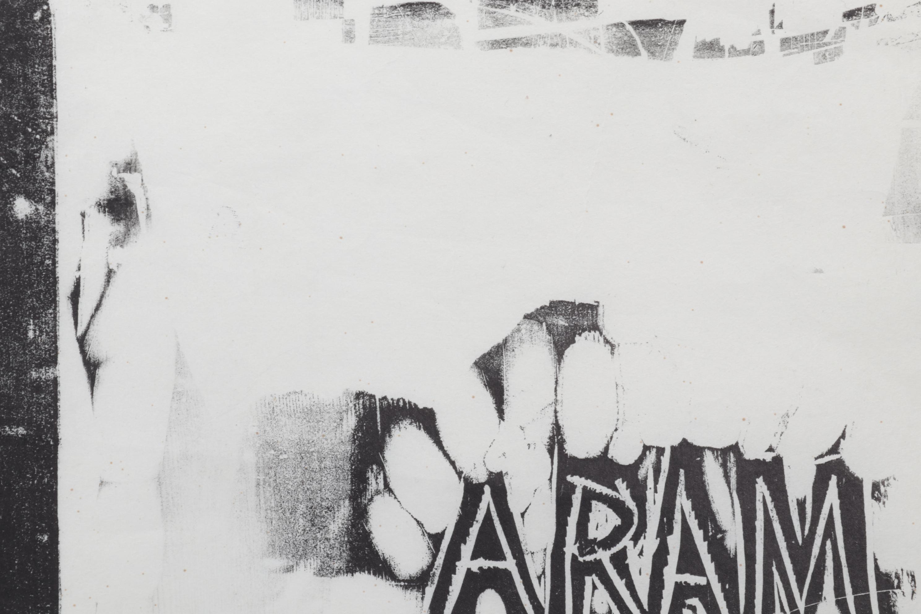 Sidney Chafetz Woodcut "Father and Son," 1971