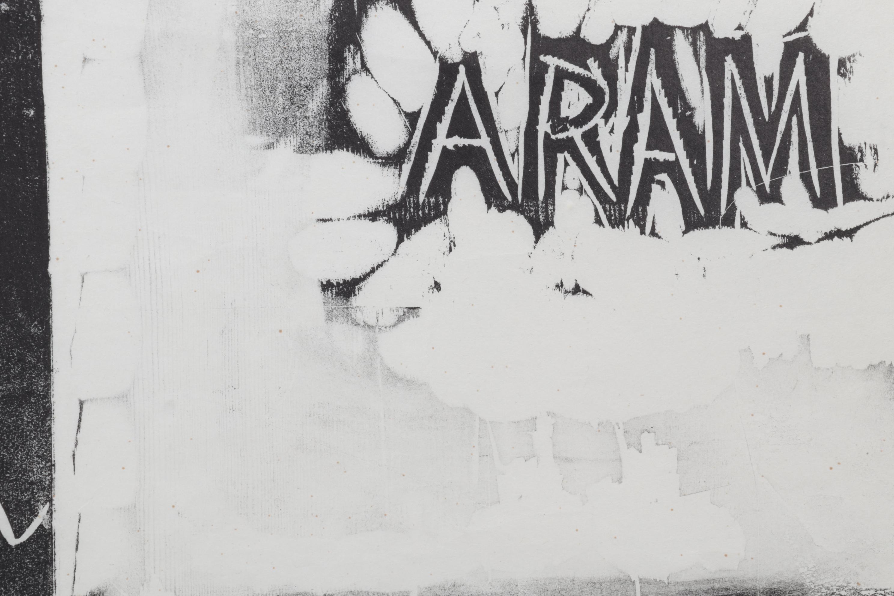 Sidney Chafetz Woodcut "Father and Son," 1971