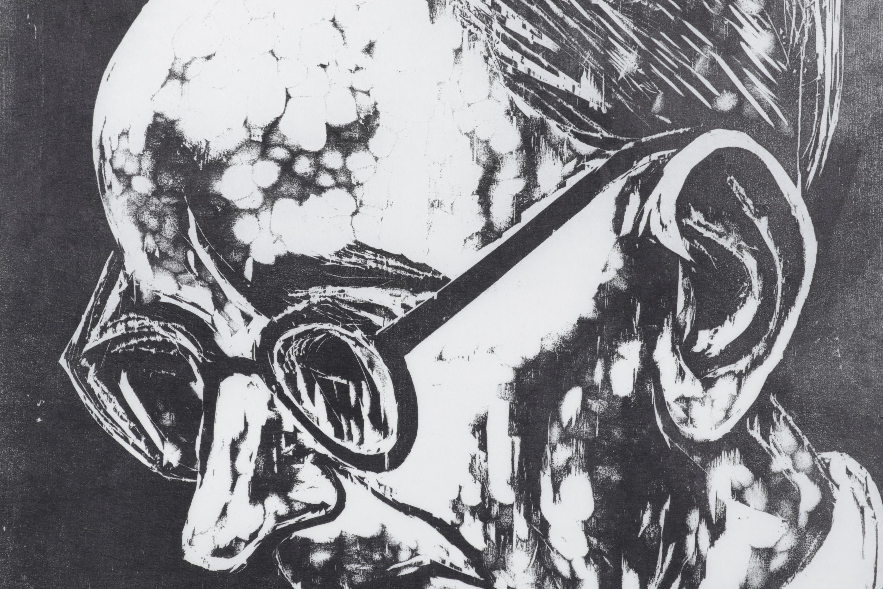 Sidney Chafetz Woodcut "A. J. Muste," 1967