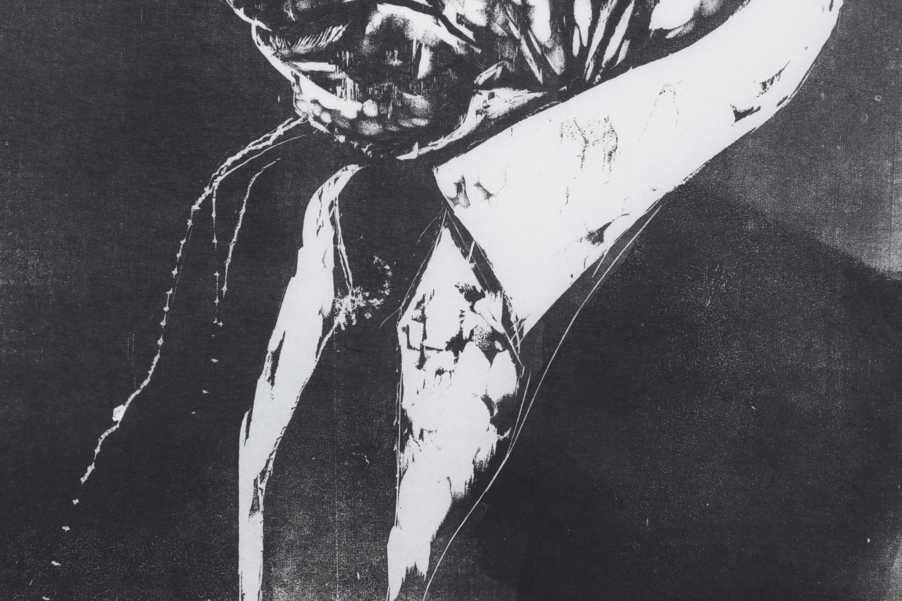 Sidney Chafetz Woodcut "A. J. Muste," 1967