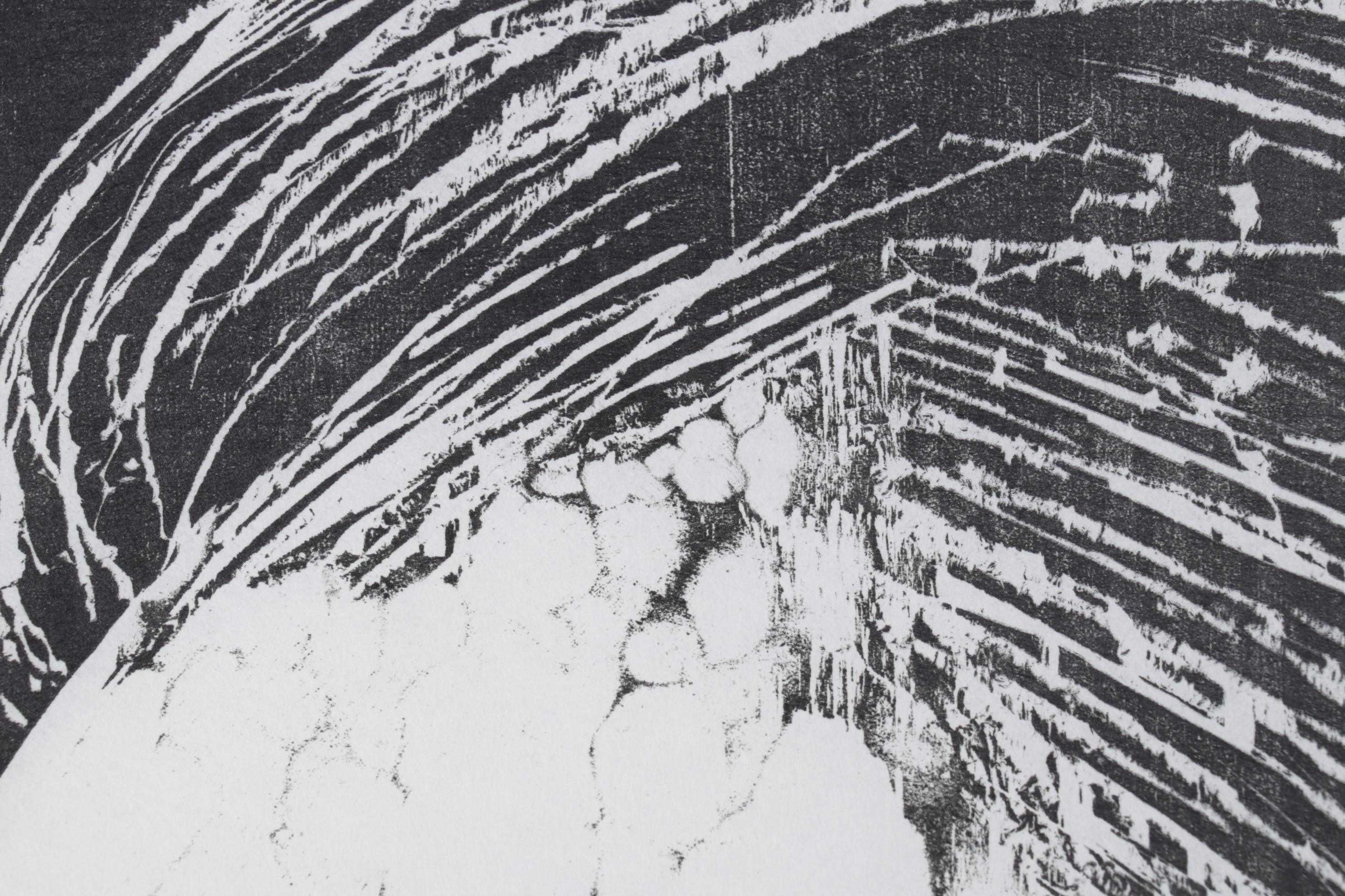 Sidney Chafetz Woodcut "A. J. Muste," 1967