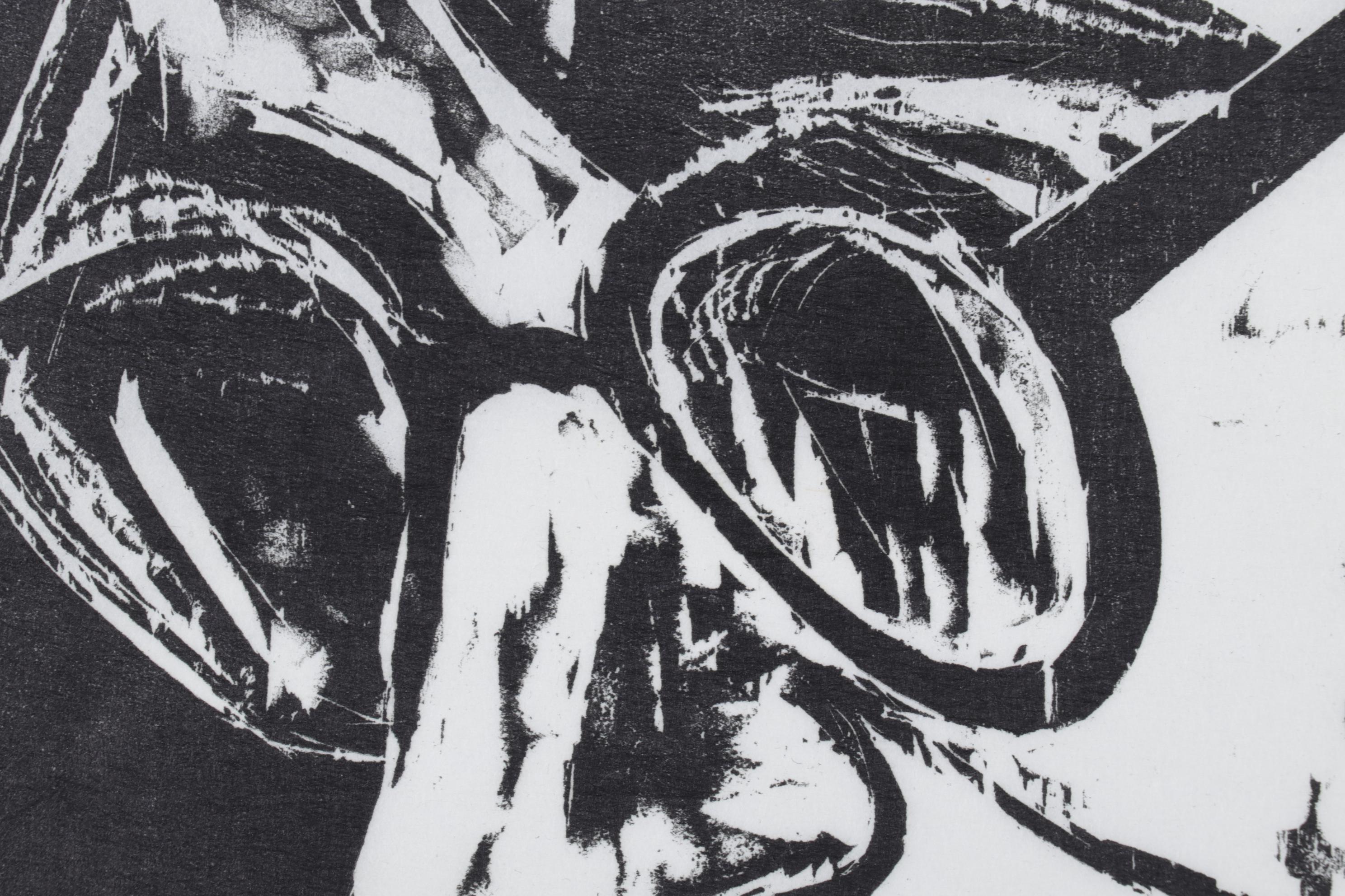 Sidney Chafetz Woodcut "A. J. Muste," 1967