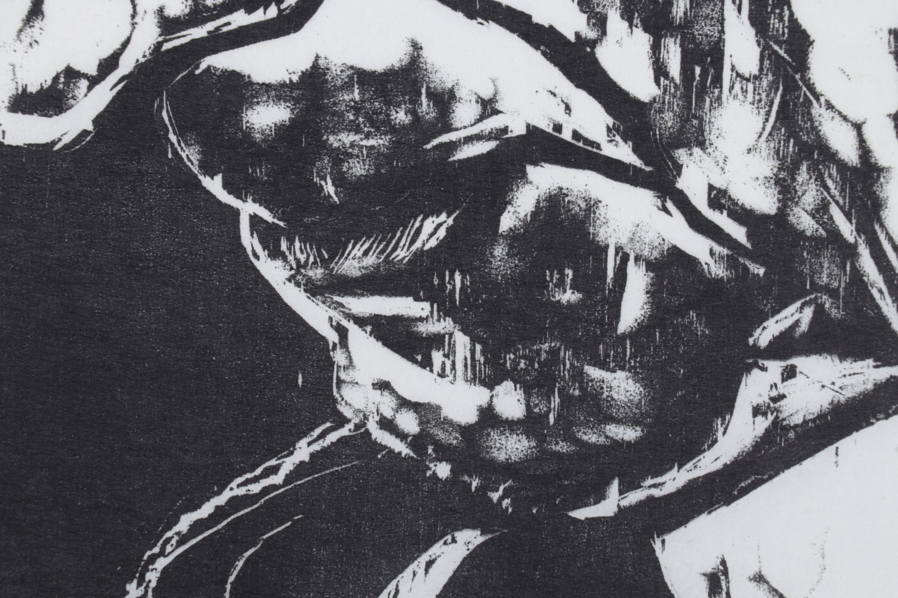 Sidney Chafetz Woodcut "A. J. Muste," 1967