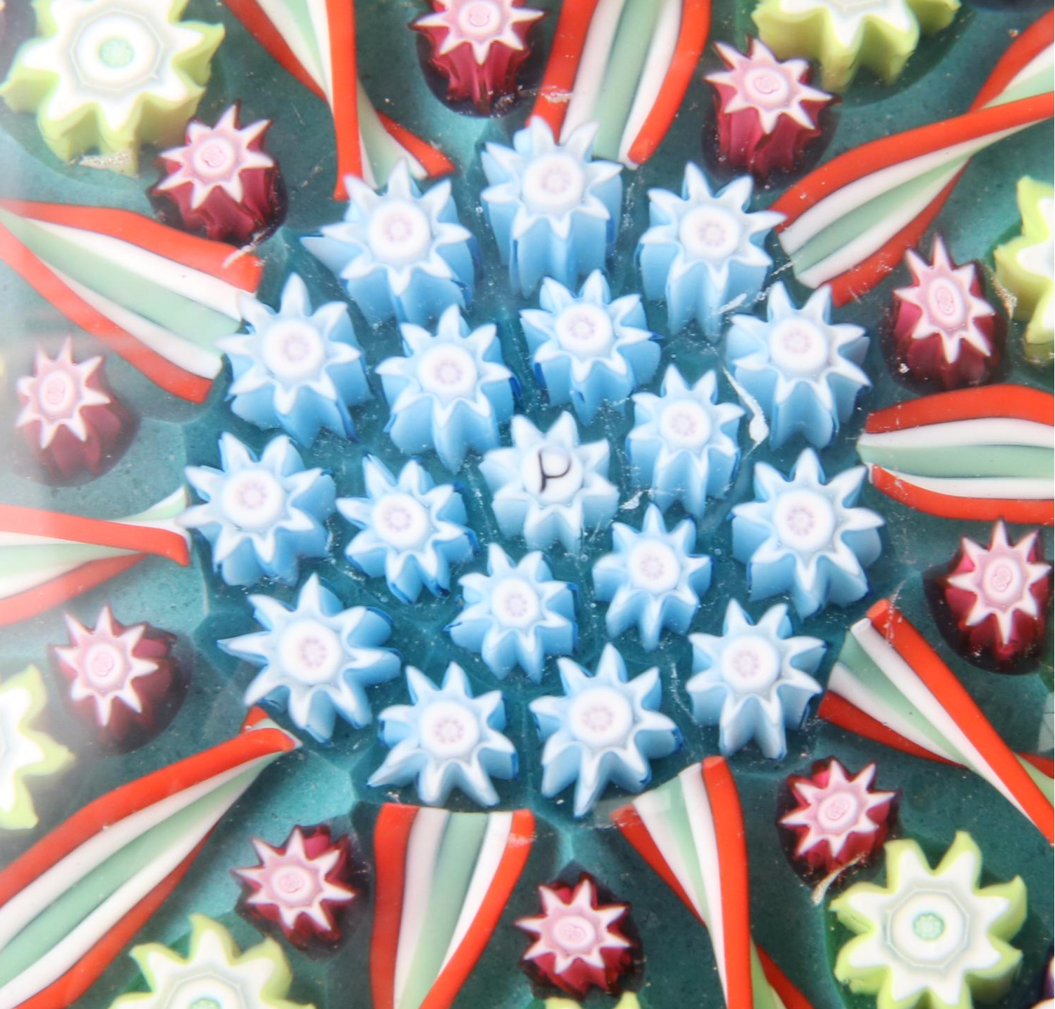 Hand Blown Perthshire Millefiori Art Glass Paperweight