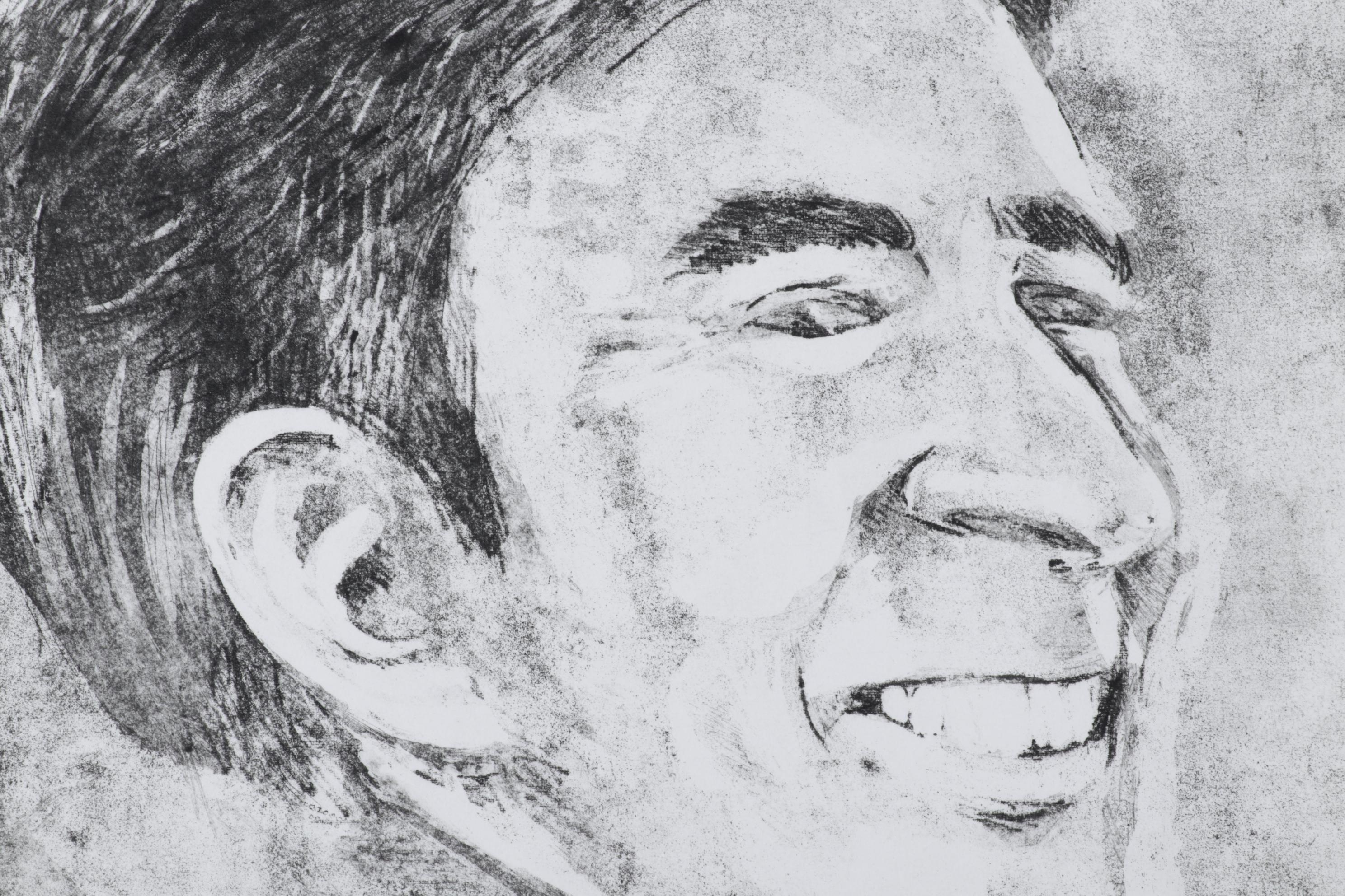 Sidney Chafetz Etching With Aquatint "John Updike," 1981