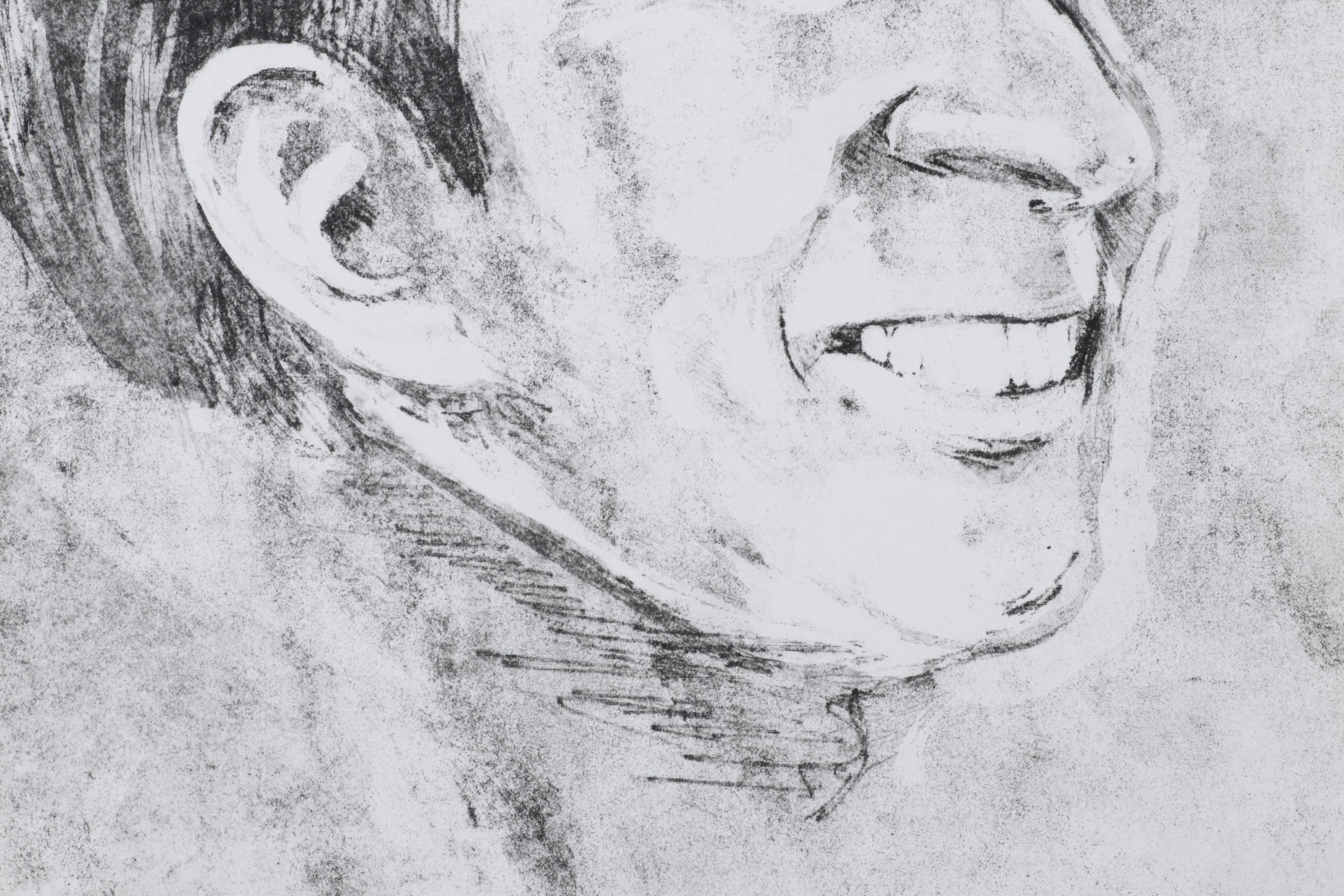 Sidney Chafetz Etching With Aquatint "John Updike," 1981