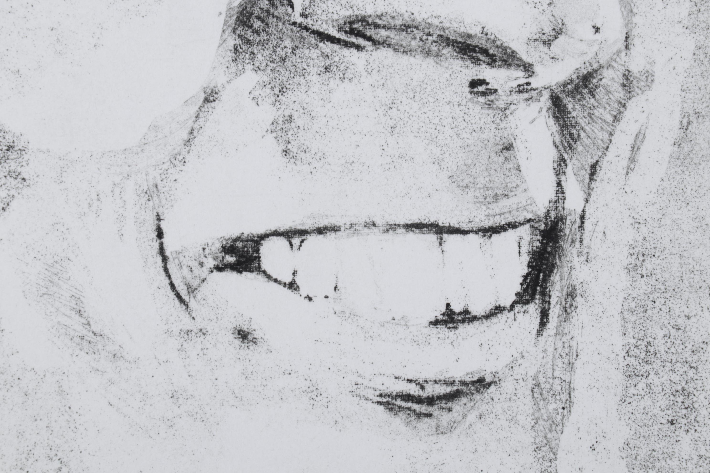 Sidney Chafetz Etching With Aquatint "John Updike," 1981