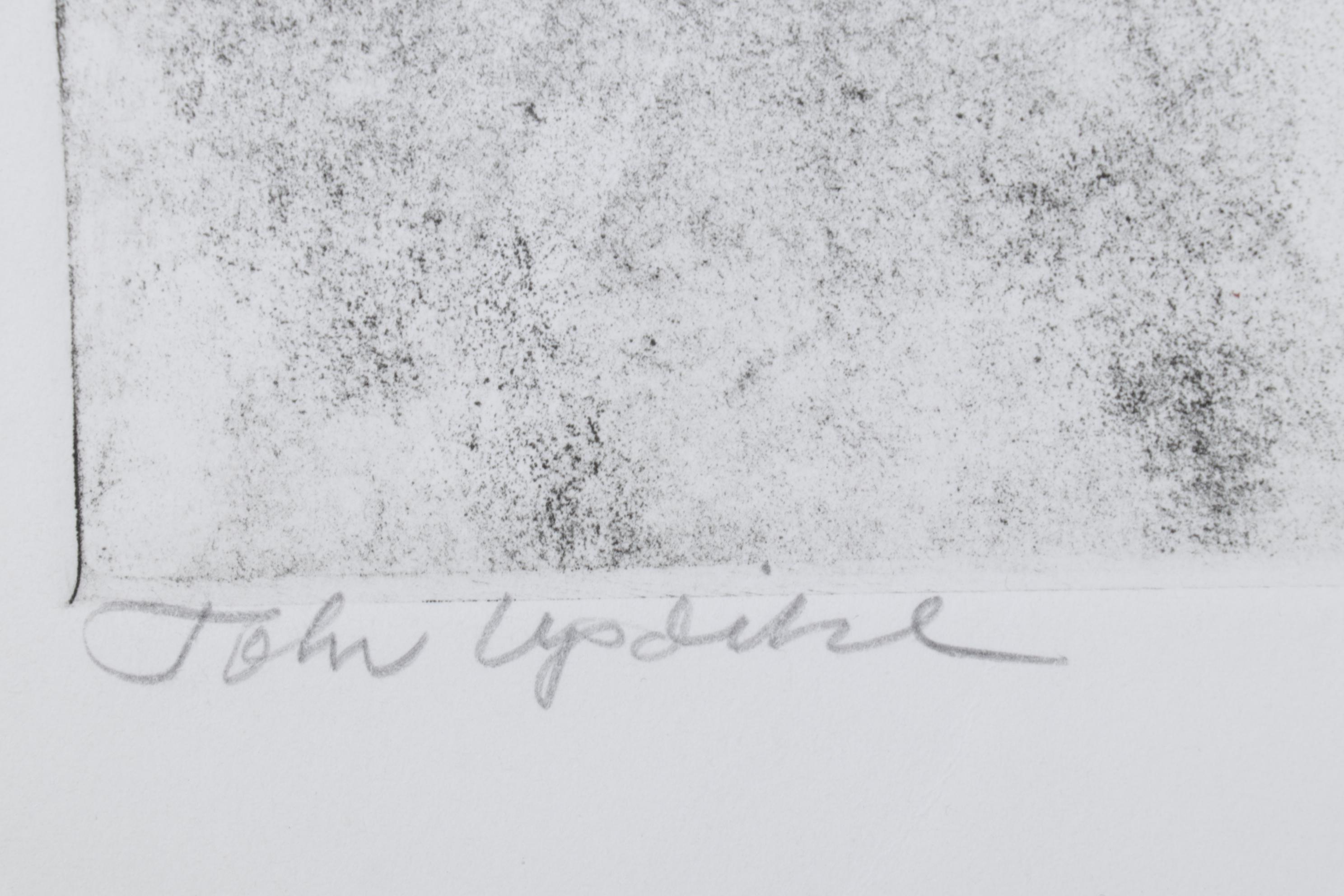 Sidney Chafetz Etching With Aquatint "John Updike," 1981