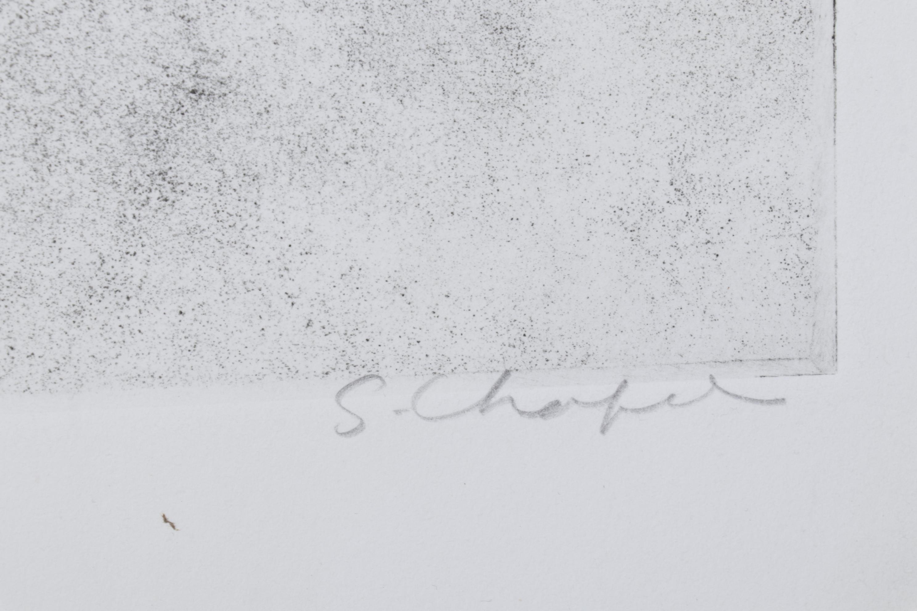 Sidney Chafetz Etching With Aquatint "John Updike," 1981