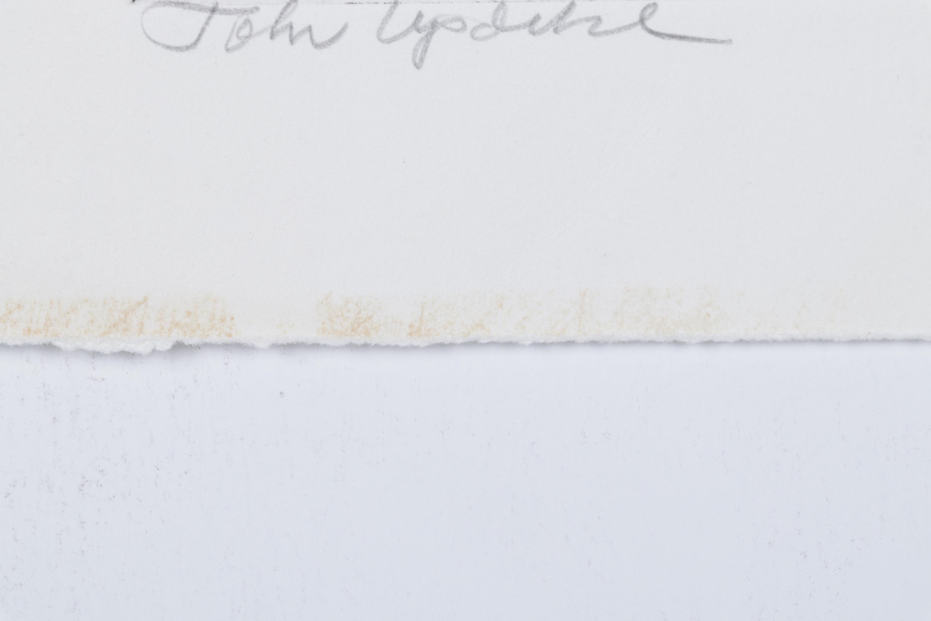 Sidney Chafetz Etching With Aquatint "John Updike," 1981