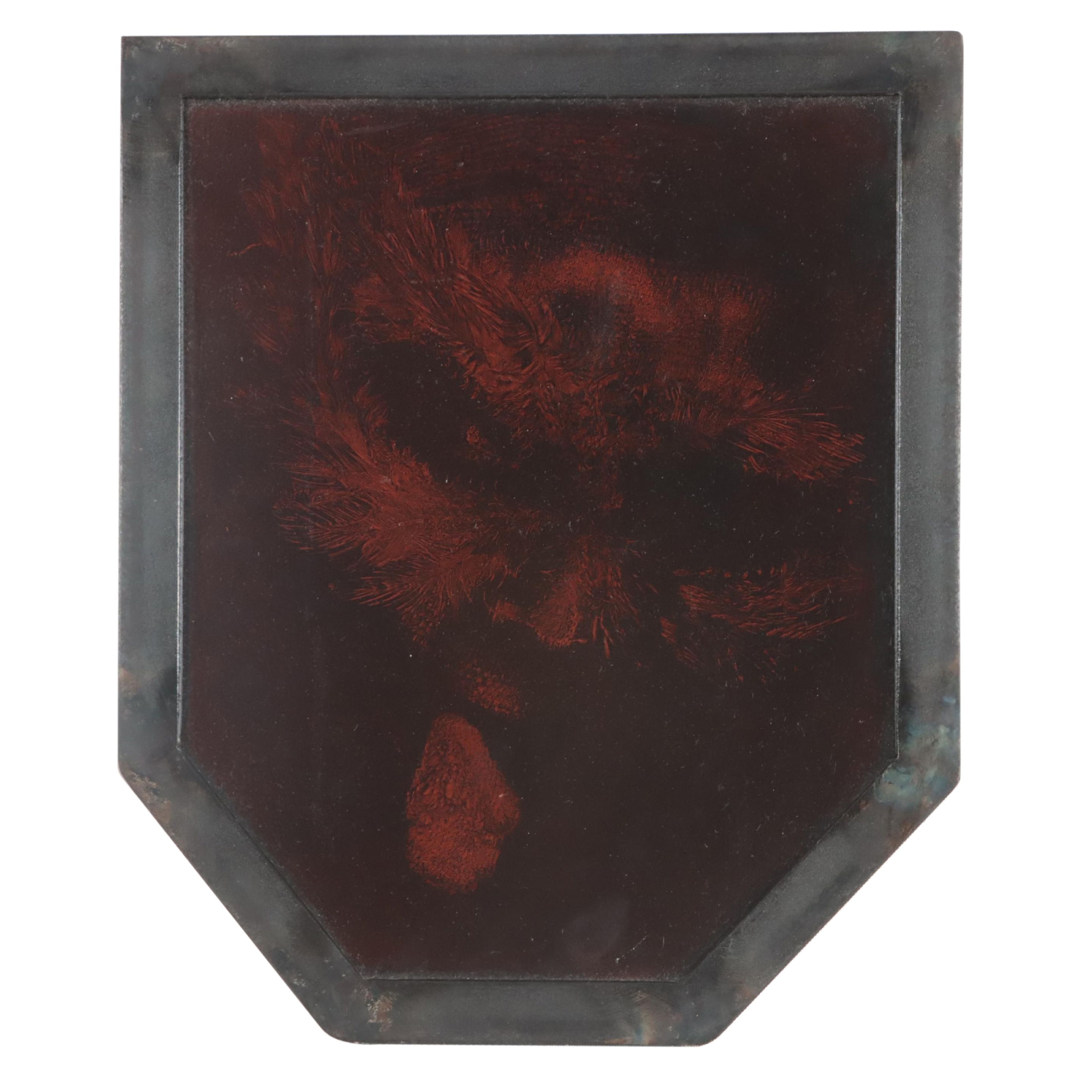 Abstract Enamel Painting on Steel, 1990