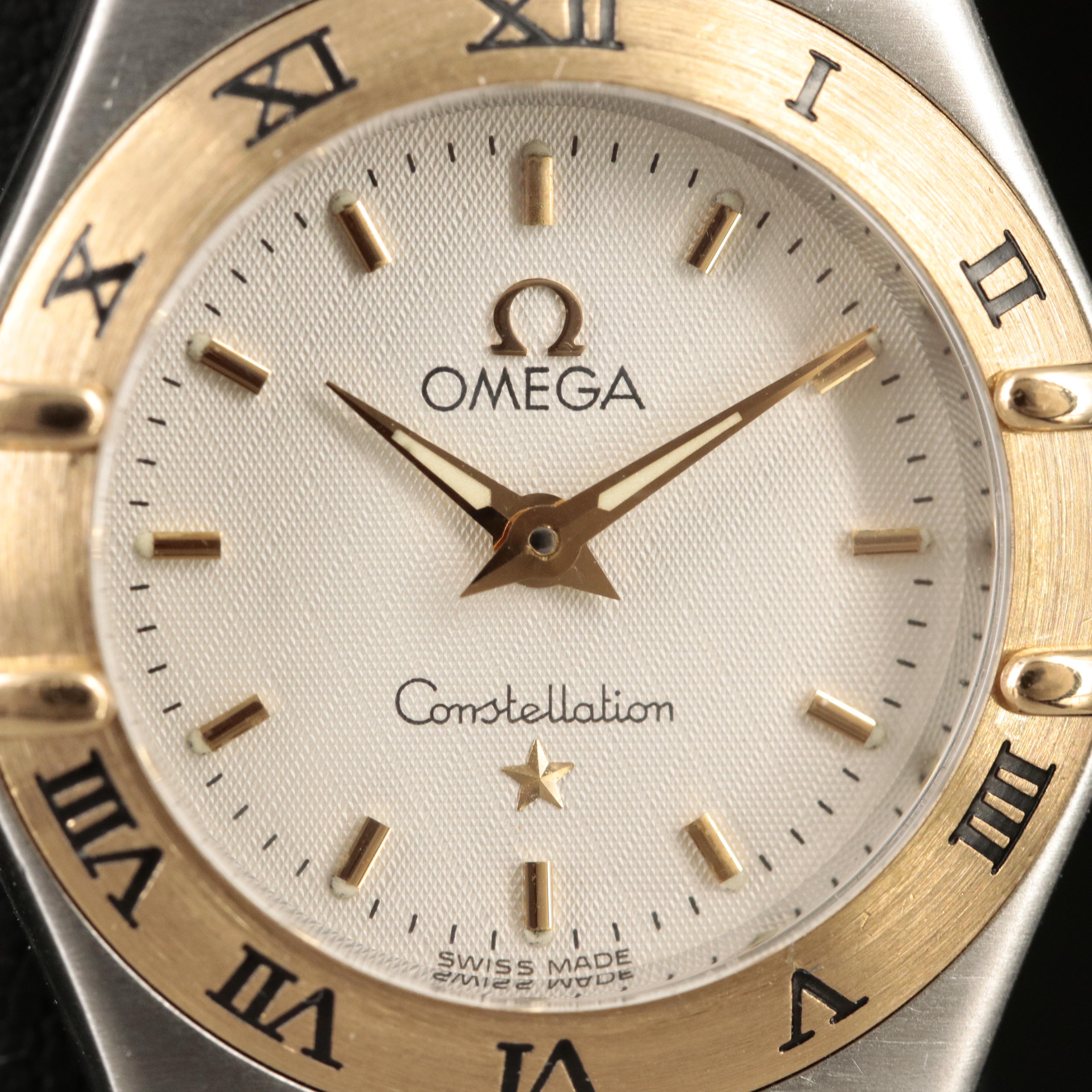 Omega Constellation 18K and Steel Quartz Watch