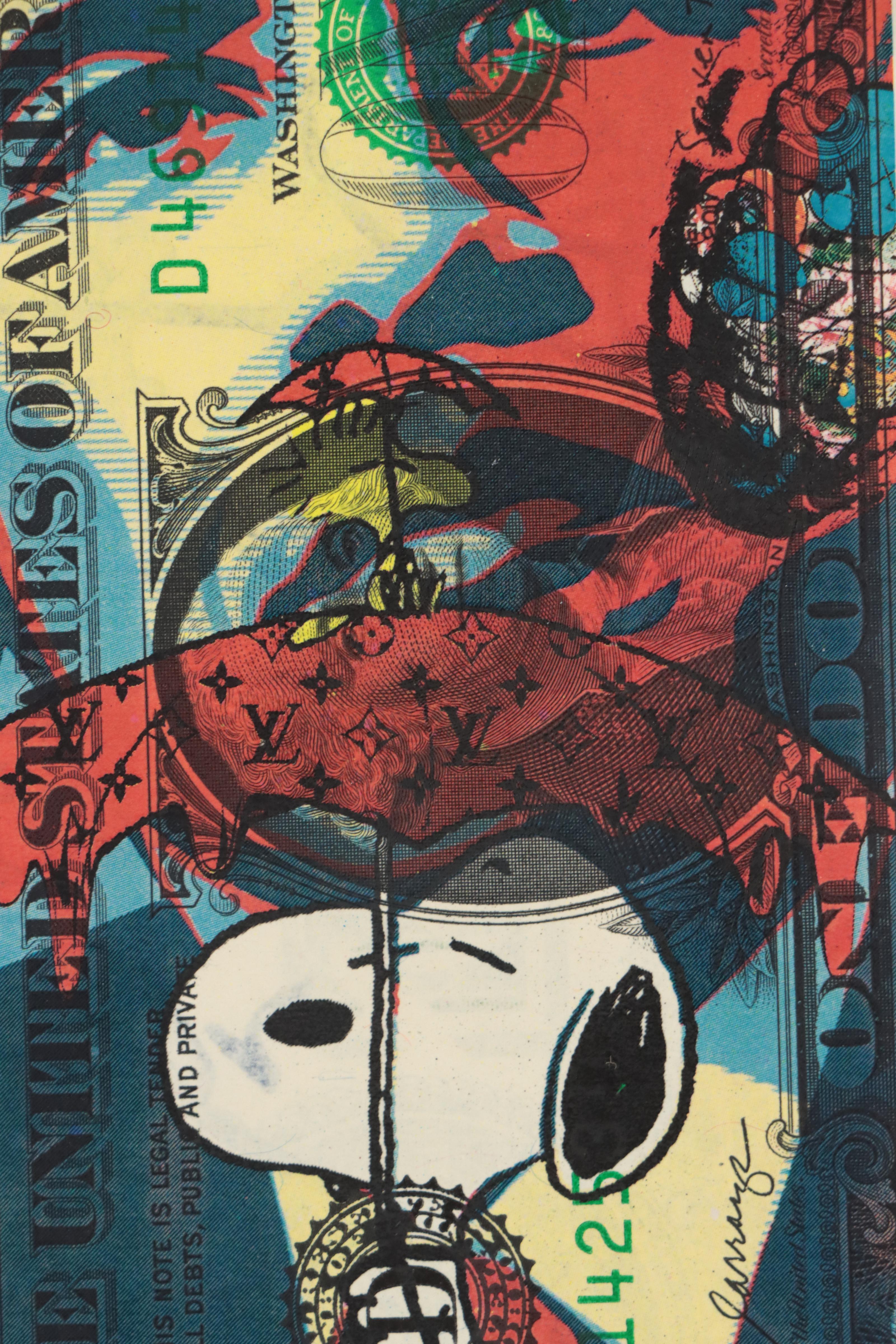 Death NYC Pop Art Graphic Print of Shepard Fairey and Peanuts, 2022