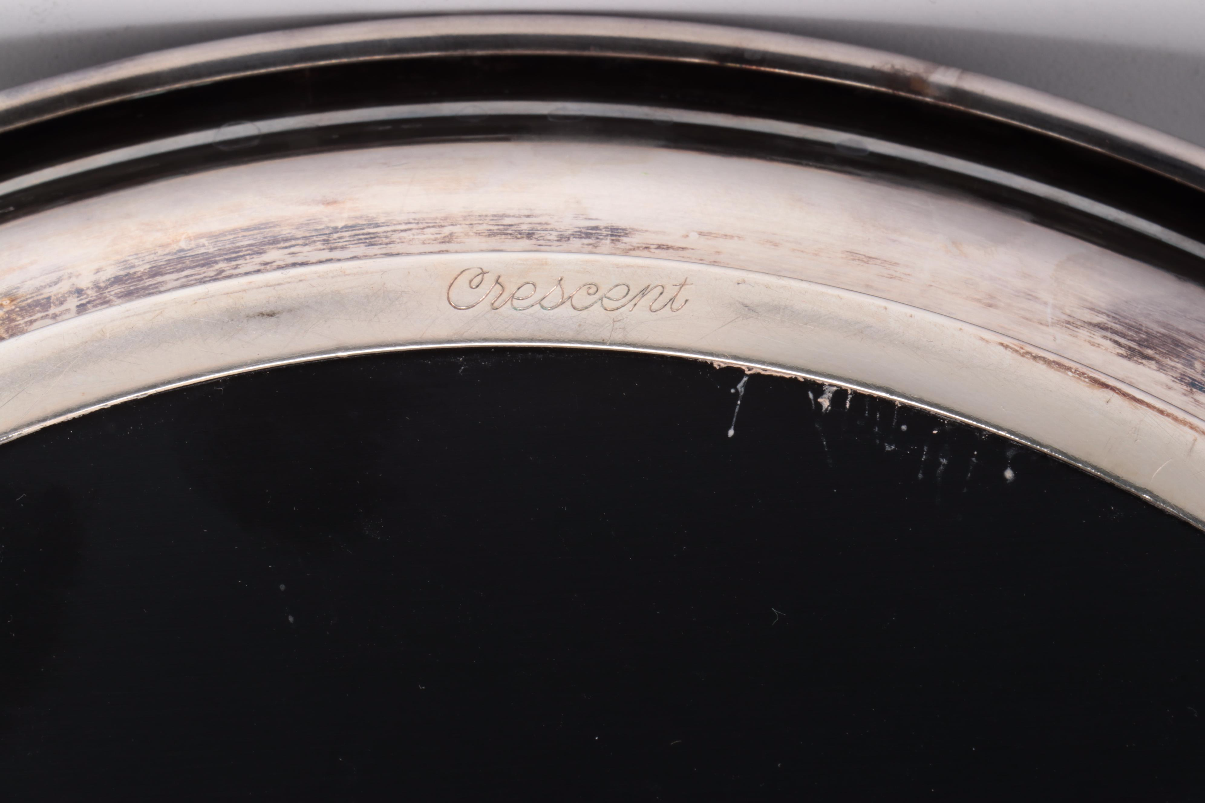 Ebeling & Reuss Cut to Clear Crystal Decanter and Cordial Glasses with Tray