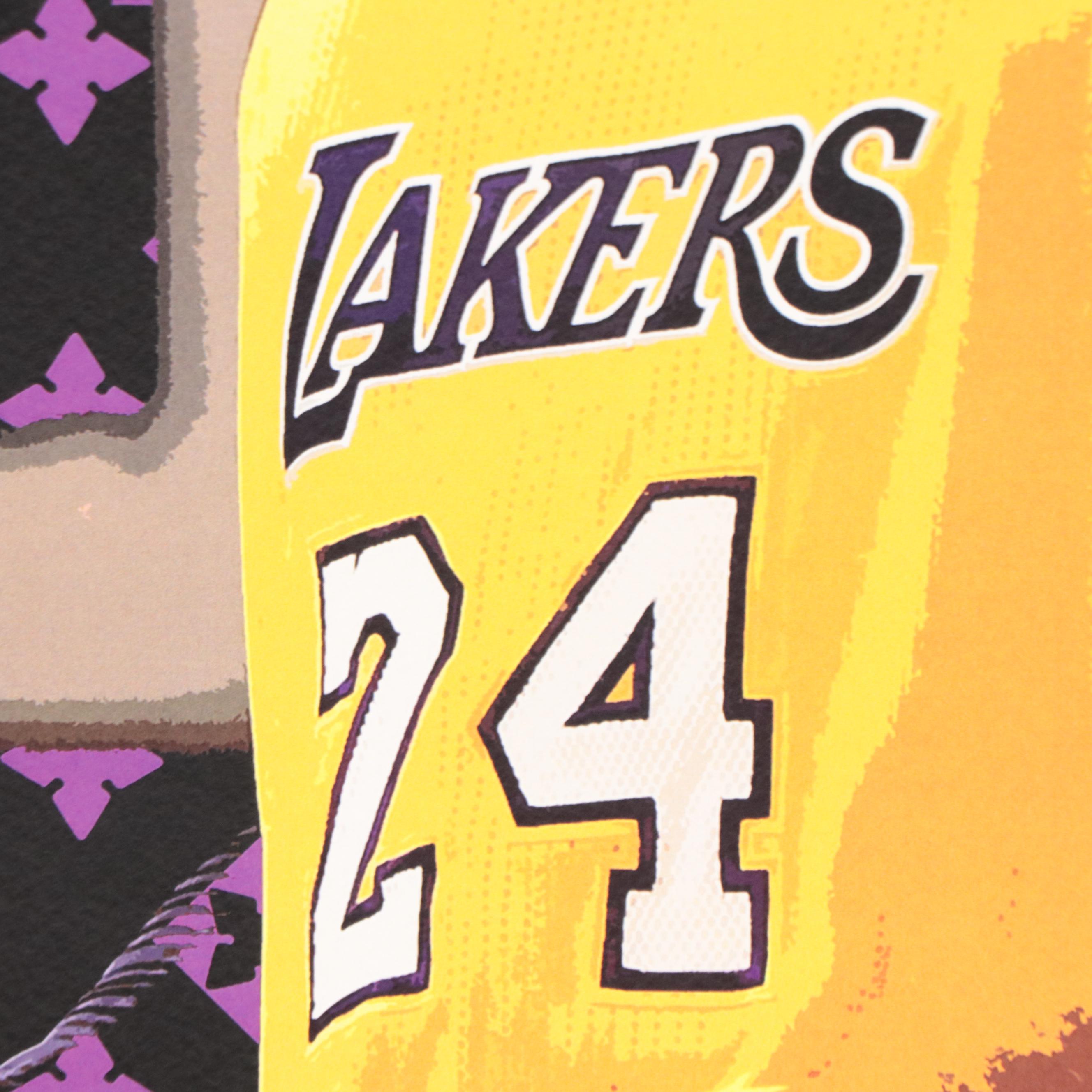 Death NYC Pop Art Graphic Print of Louis Vuitton and Kobe Bryant, 2020