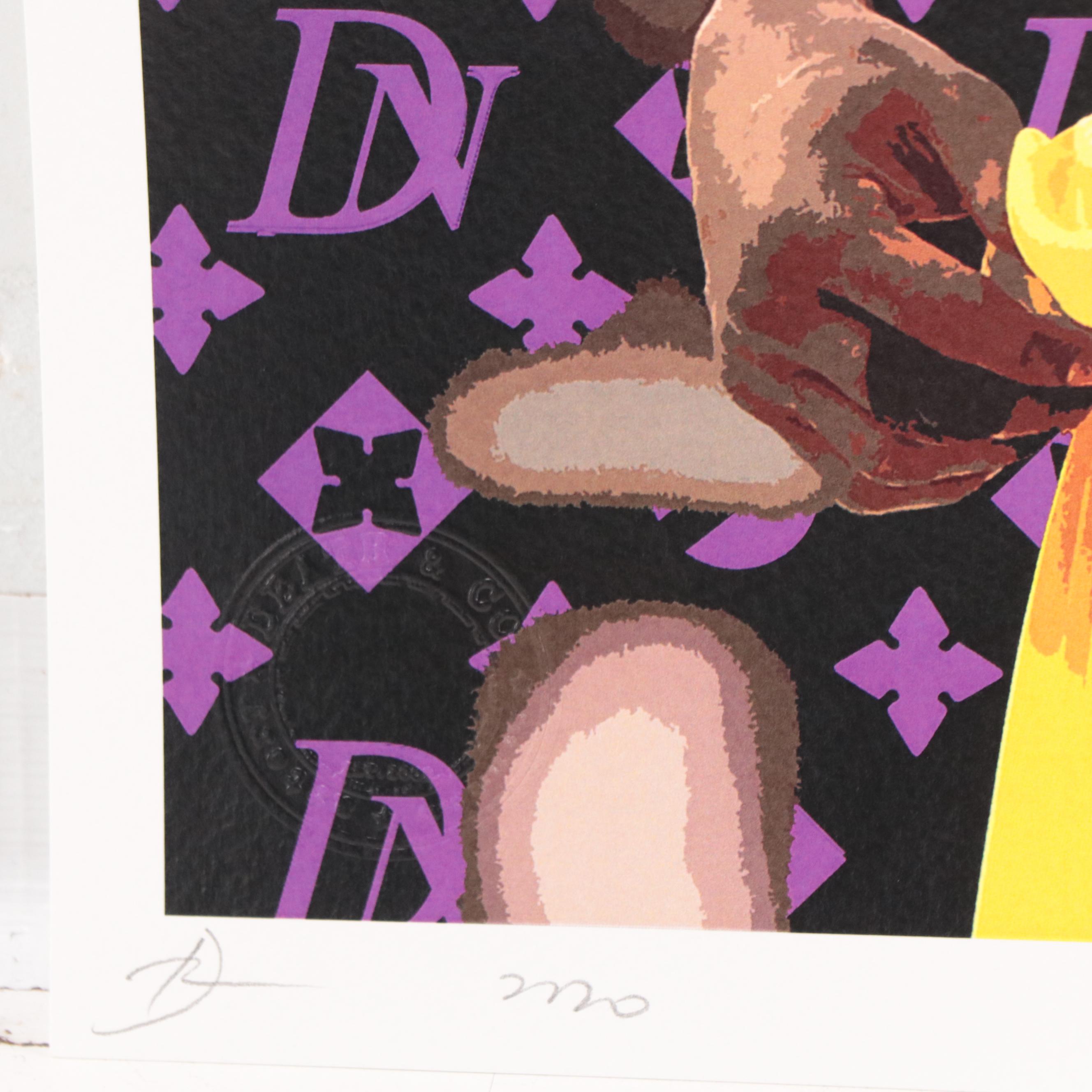 Death NYC Pop Art Graphic Print of Louis Vuitton and Kobe Bryant, 2020