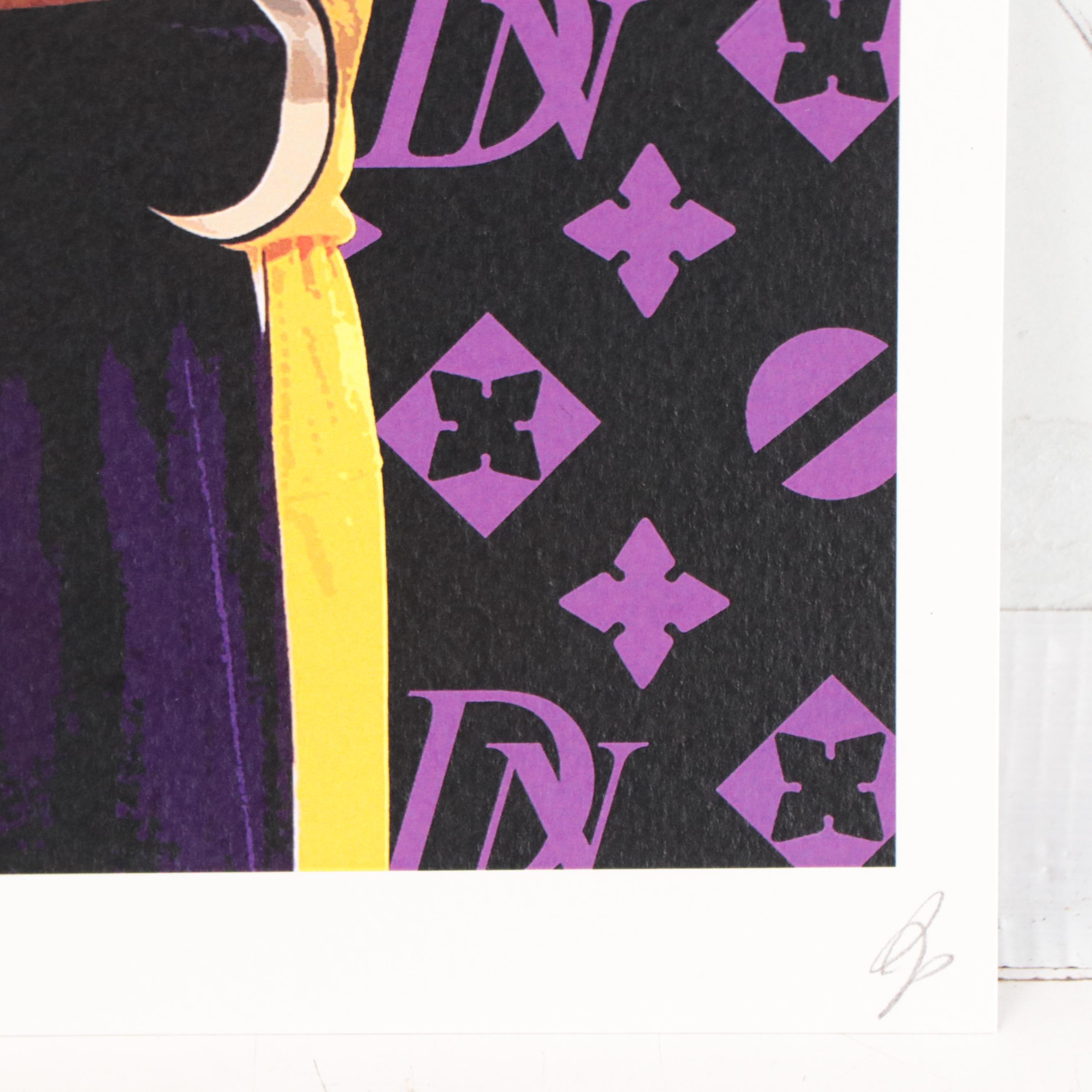 Death NYC Pop Art Graphic Print of Louis Vuitton and Kobe Bryant, 2020