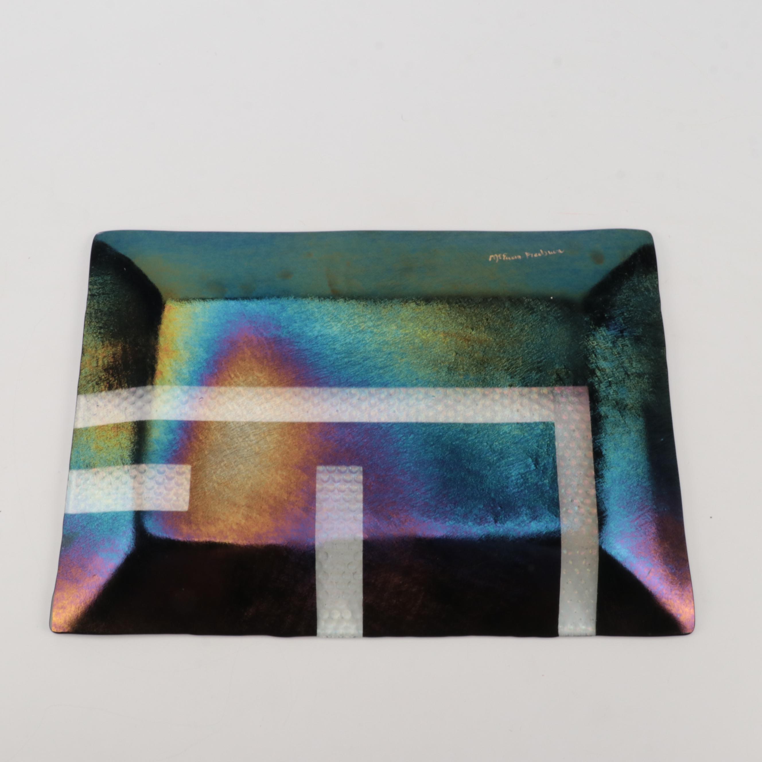 Christine McEwan-Freeburn Slumped and Fused Glass Tray